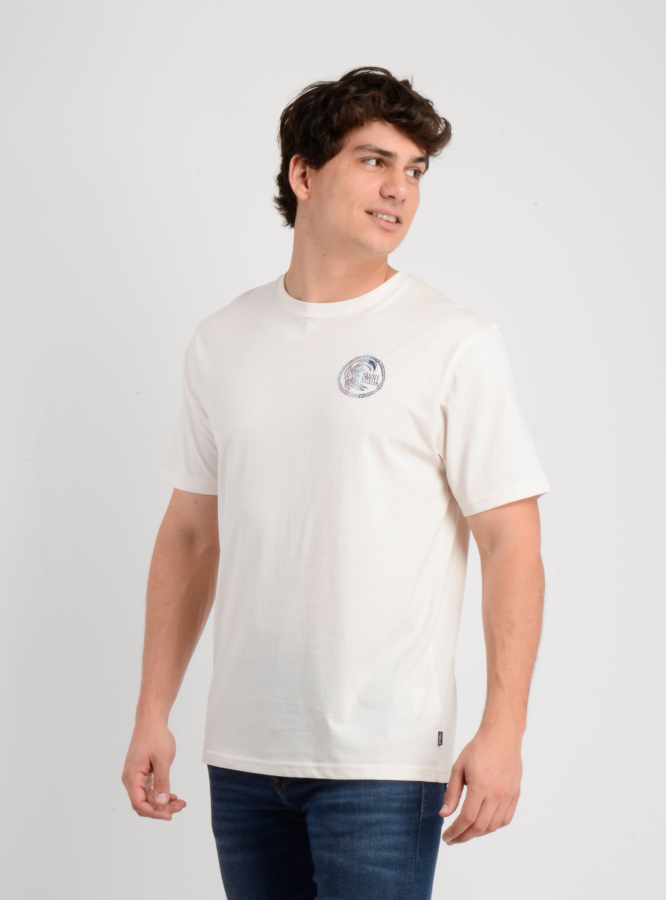 POLERA MANGA CORTA ARTIFACT BEIGE CLARO - 3