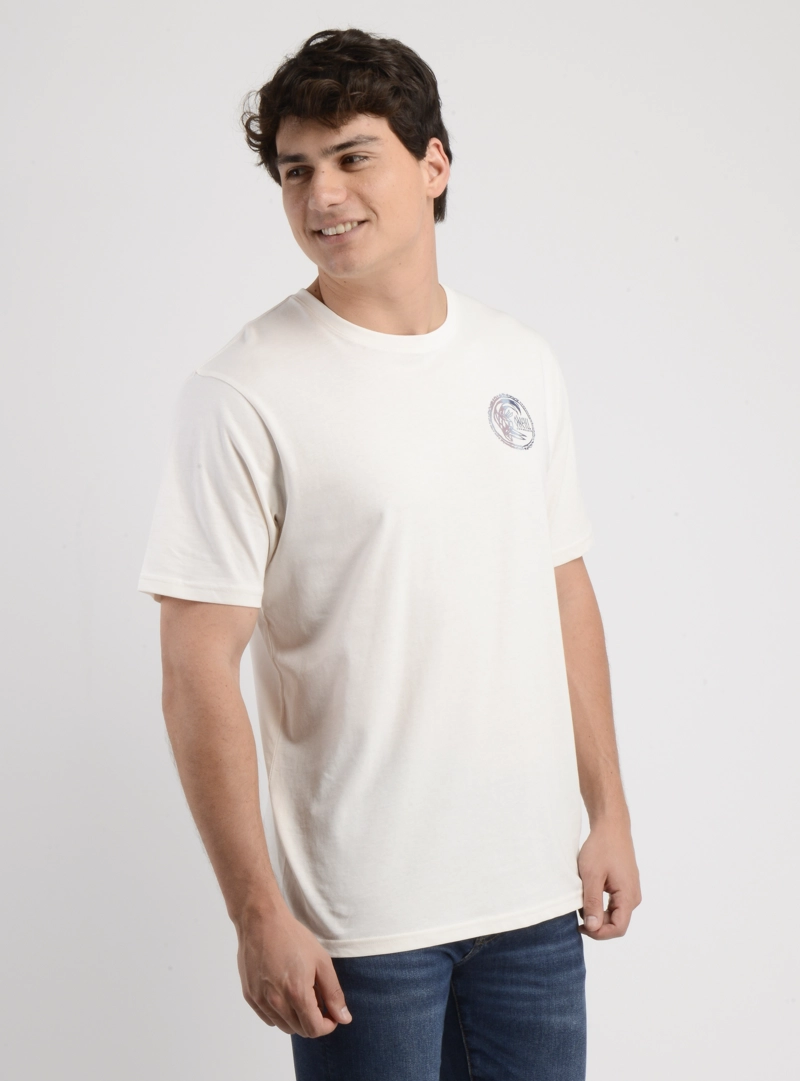 POLERA MANGA CORTA ARTIFACT BEIGE CLARO - 4