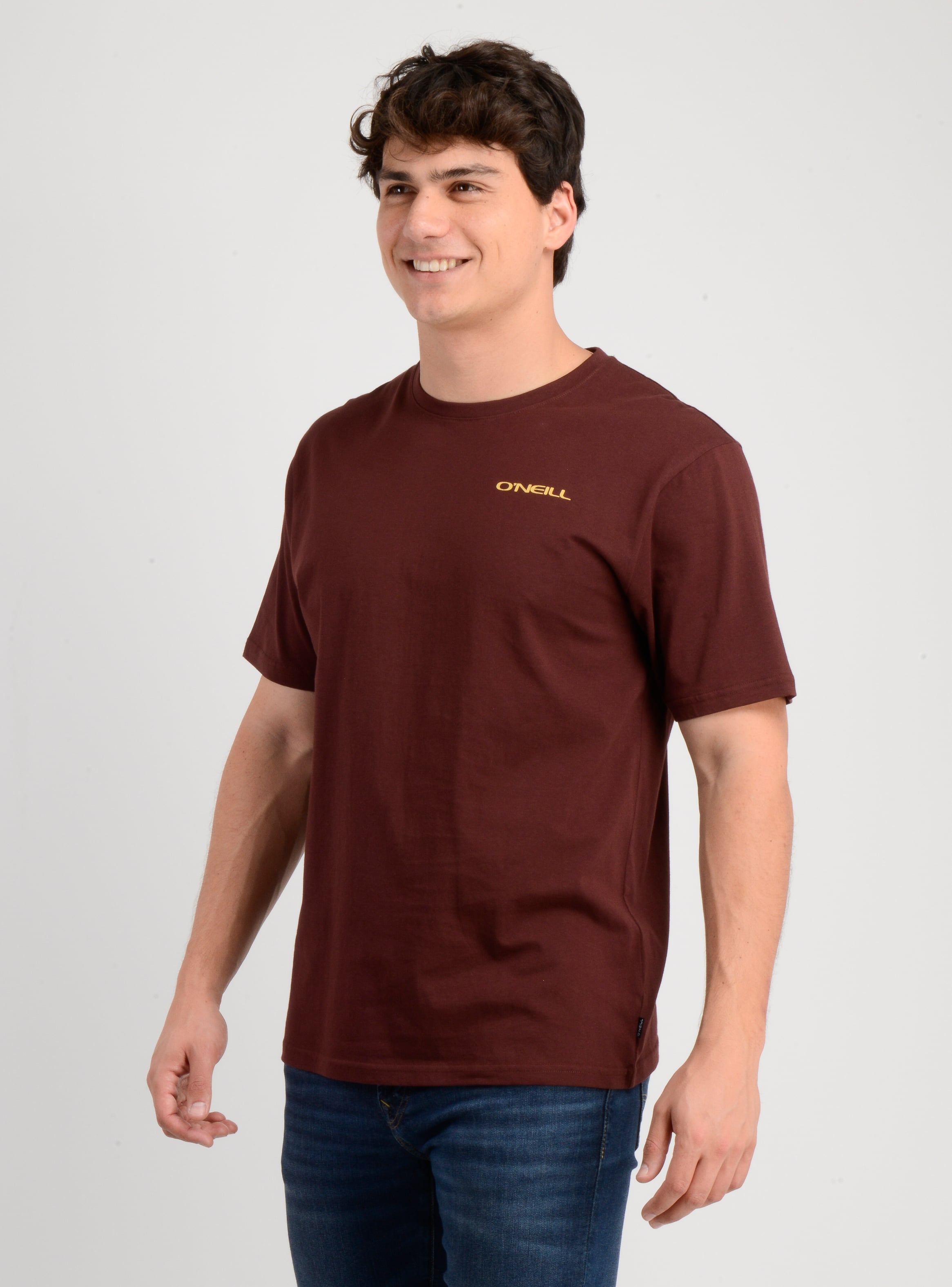 POLERA MANGA CORTA GLASSY DAYS ROJO OSCURO - 3
