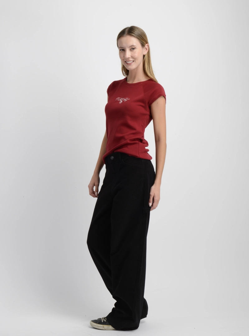 PANTALON COTELE LUX  NEGRO - 3
