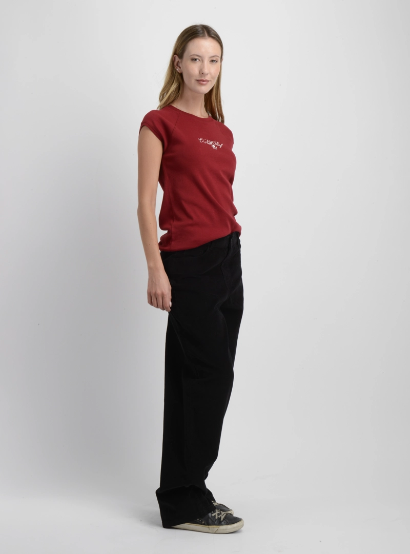 PANTALON COTELE LUX  NEGRO - 4
