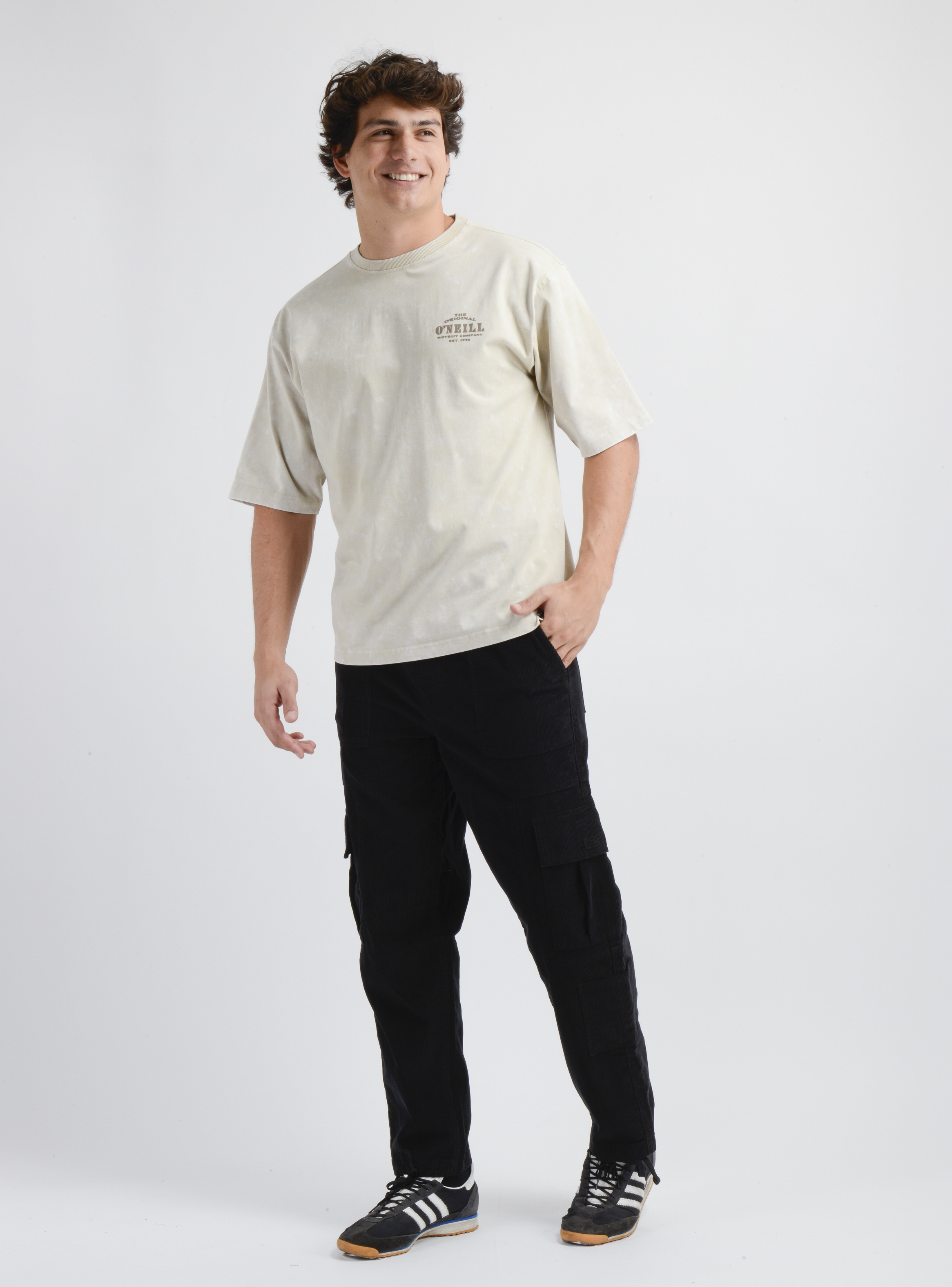 PANTALON COTELE CARGO SURF II NEGRO - 3
