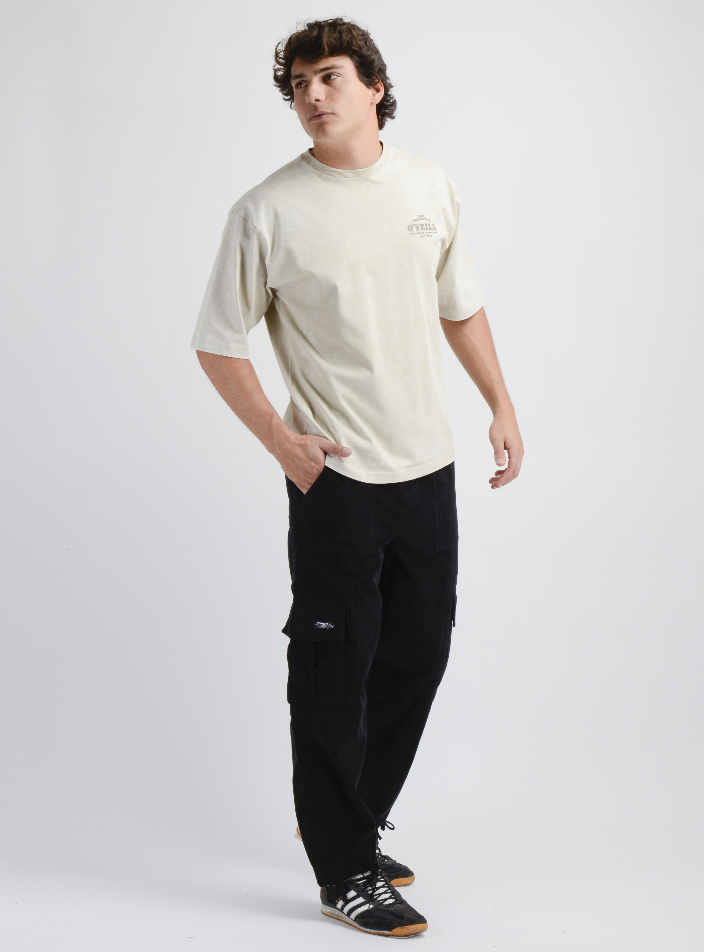 PANTALON COTELE CARGO SURF II NEGRO - 4