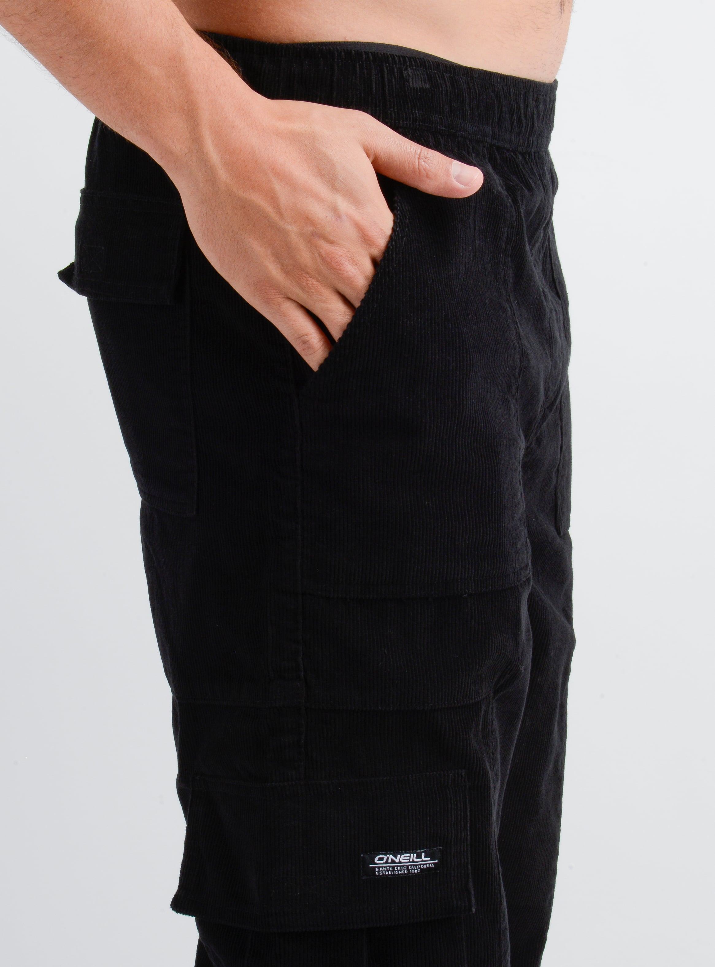 PANTALON COTELE CARGO SURF II NEGRO - 5