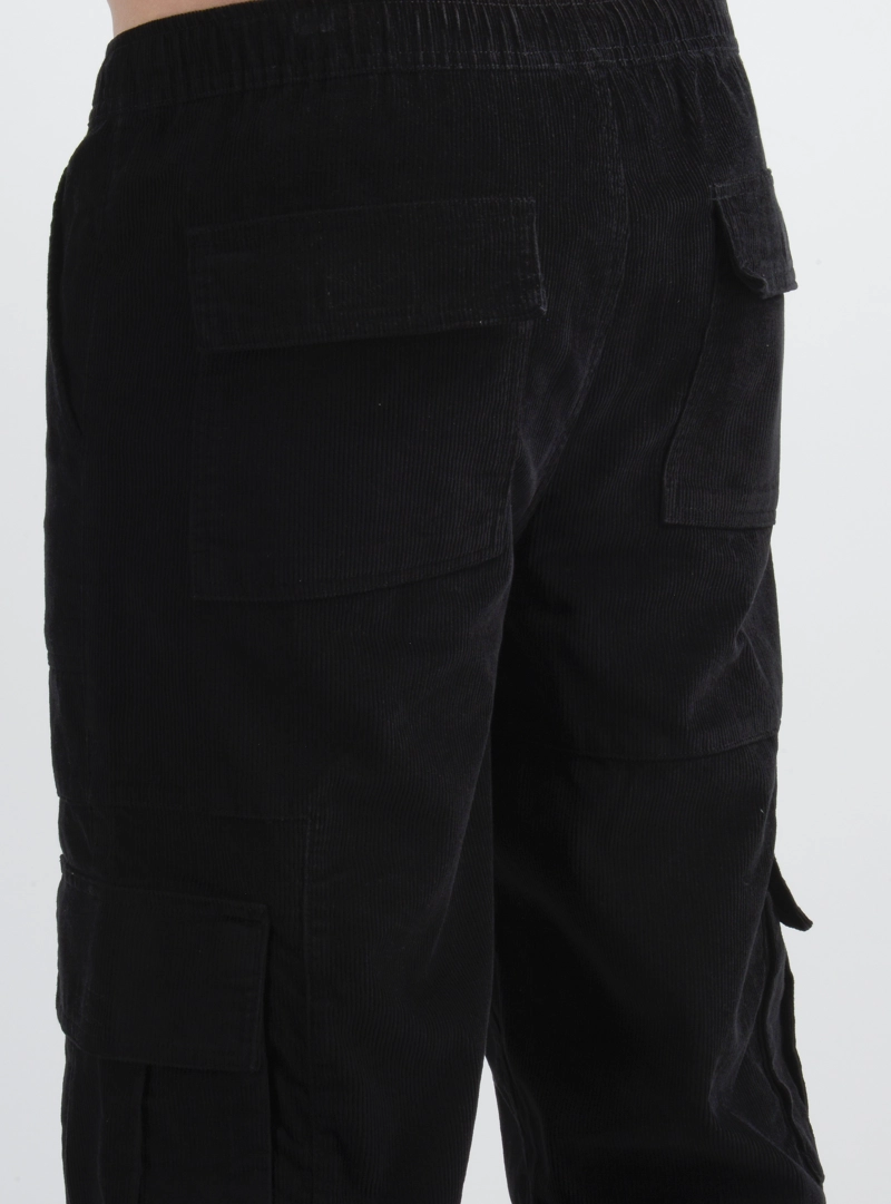 PANTALON COTELE CARGO SURF II NEGRO - 6