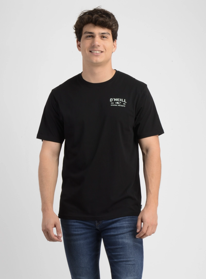 POLERA MANGA CORTA LAYERED UP NEGRO - 1