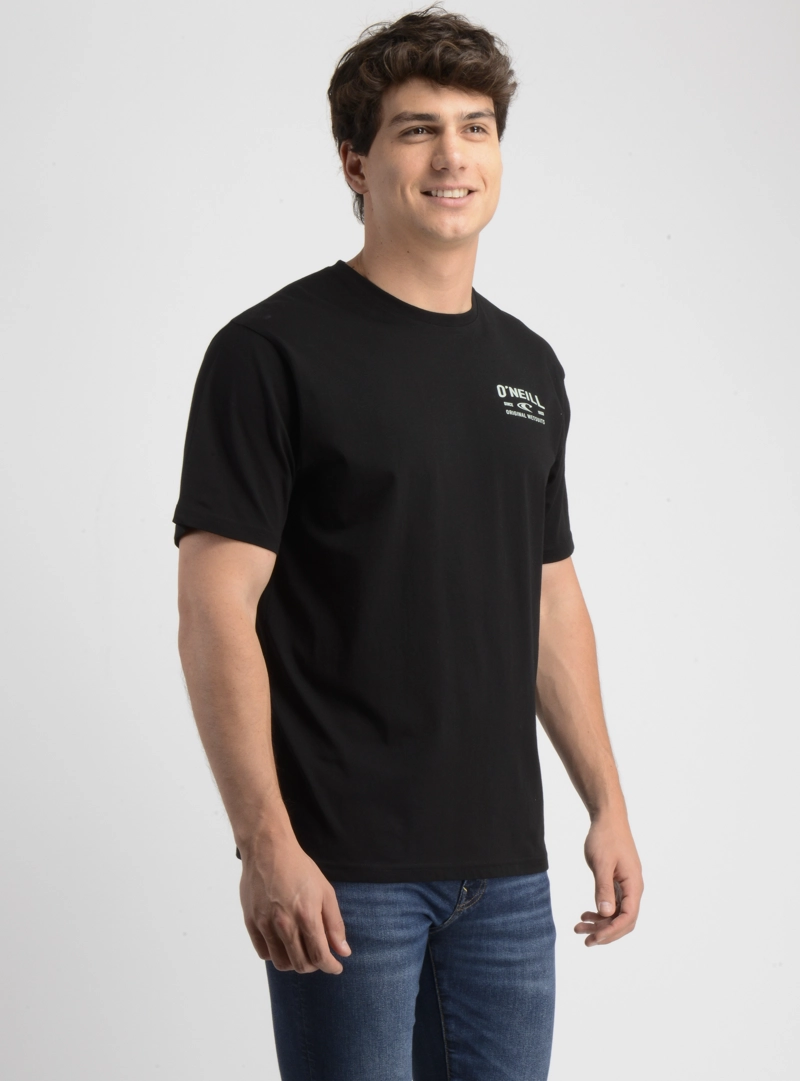 POLERA MANGA CORTA LAYERED UP NEGRO - 4