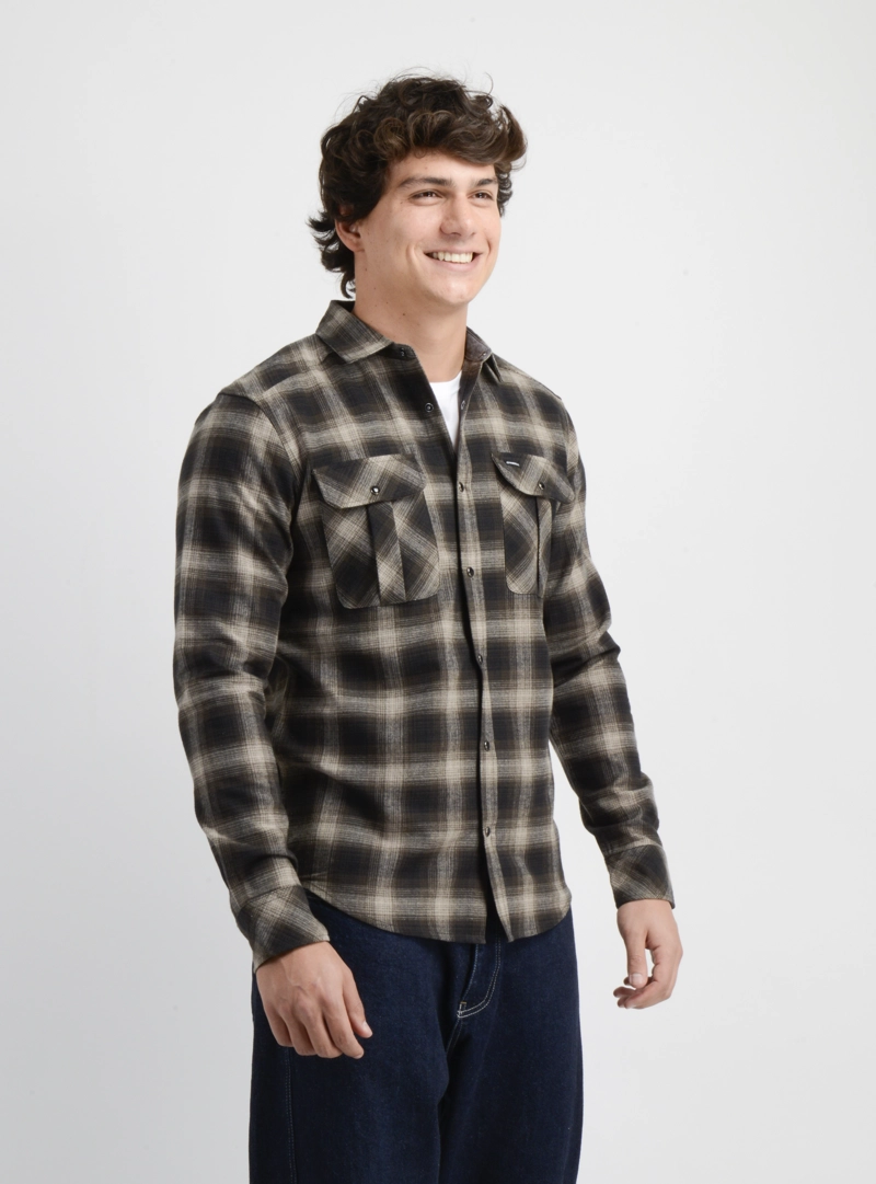 CAMISA MANGA LARGA FLANDERS VERDE OSCURO - 4