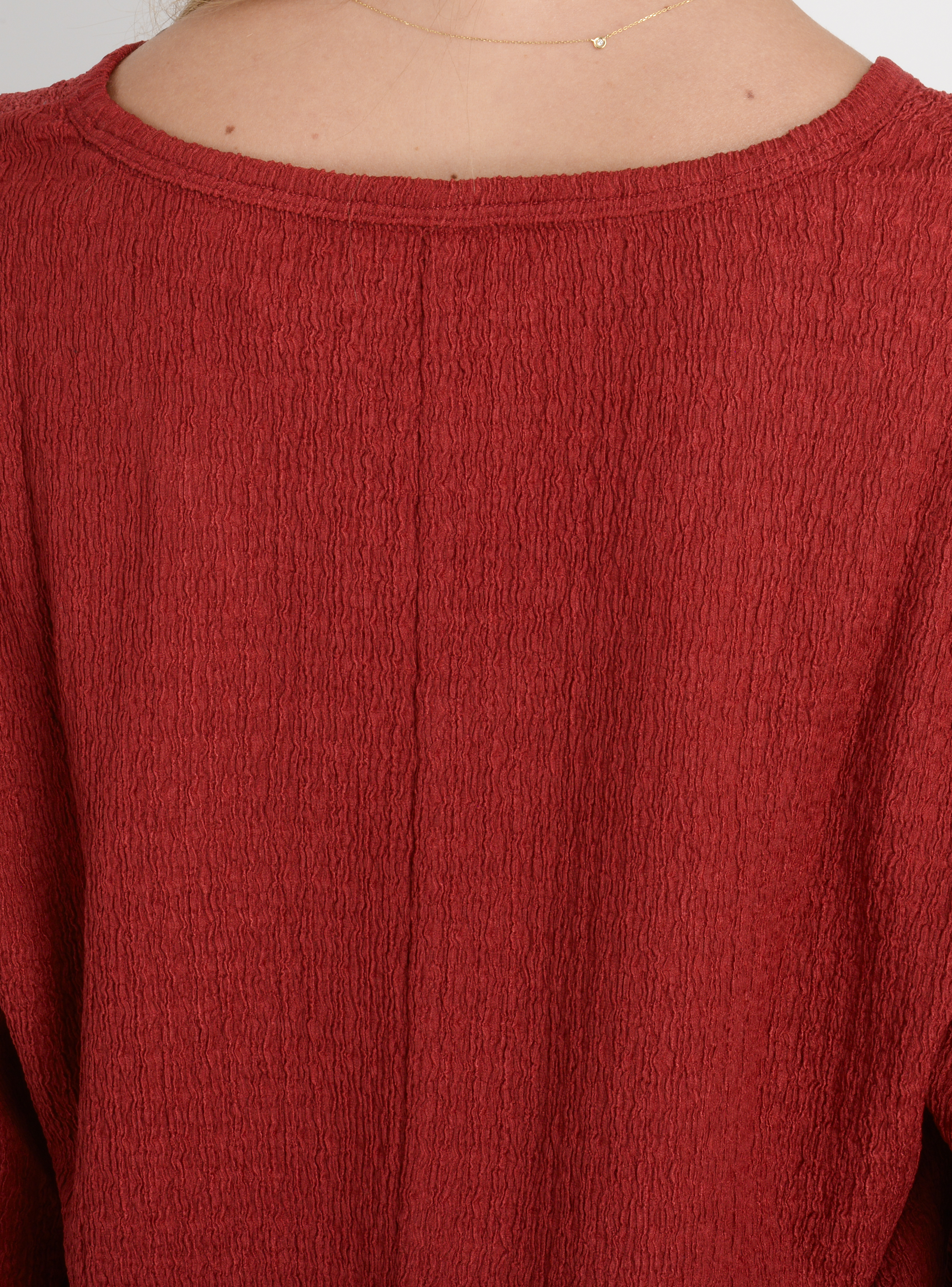POLERA MANGA LARGA BRAYTON ROJO OSCURO - 6