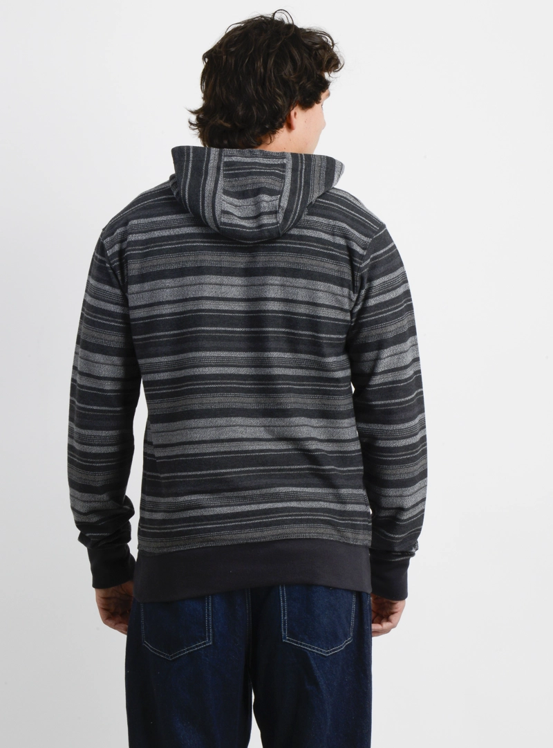 POLERON HOODIE BAVARO STRIPE II NEGRO - 2