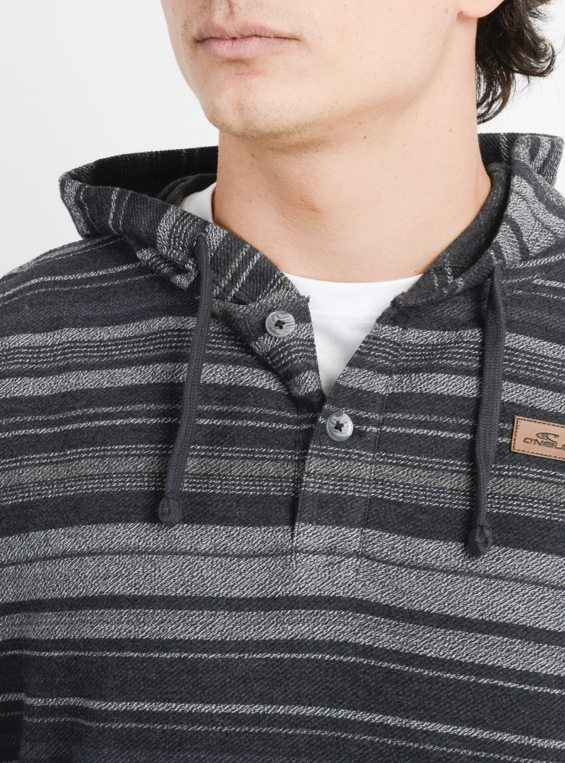 POLERON HOODIE BAVARO STRIPE II NEGRO - 5
