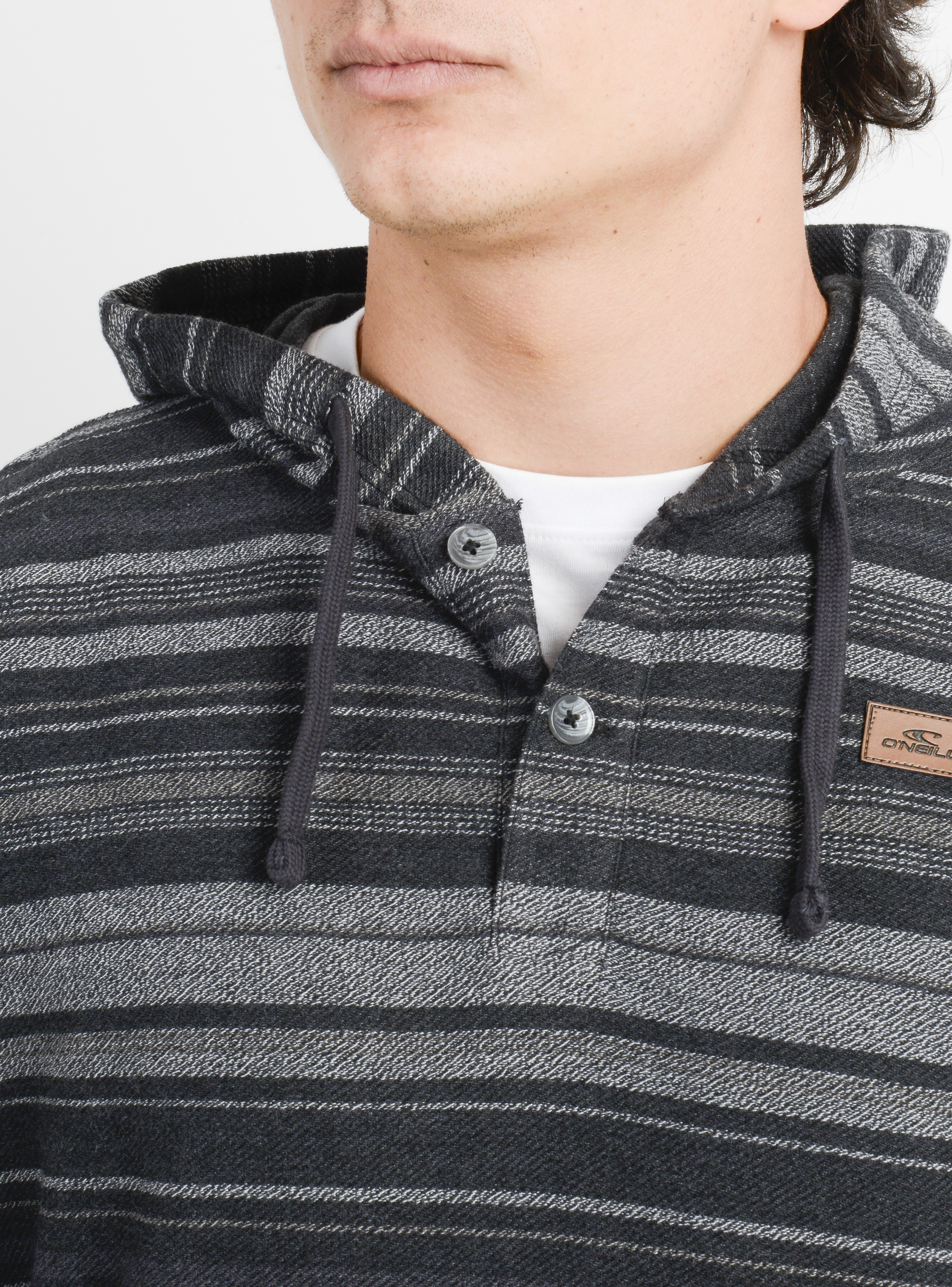 POLERON HOODIE BAVARO STRIPE II NEGRO - 5