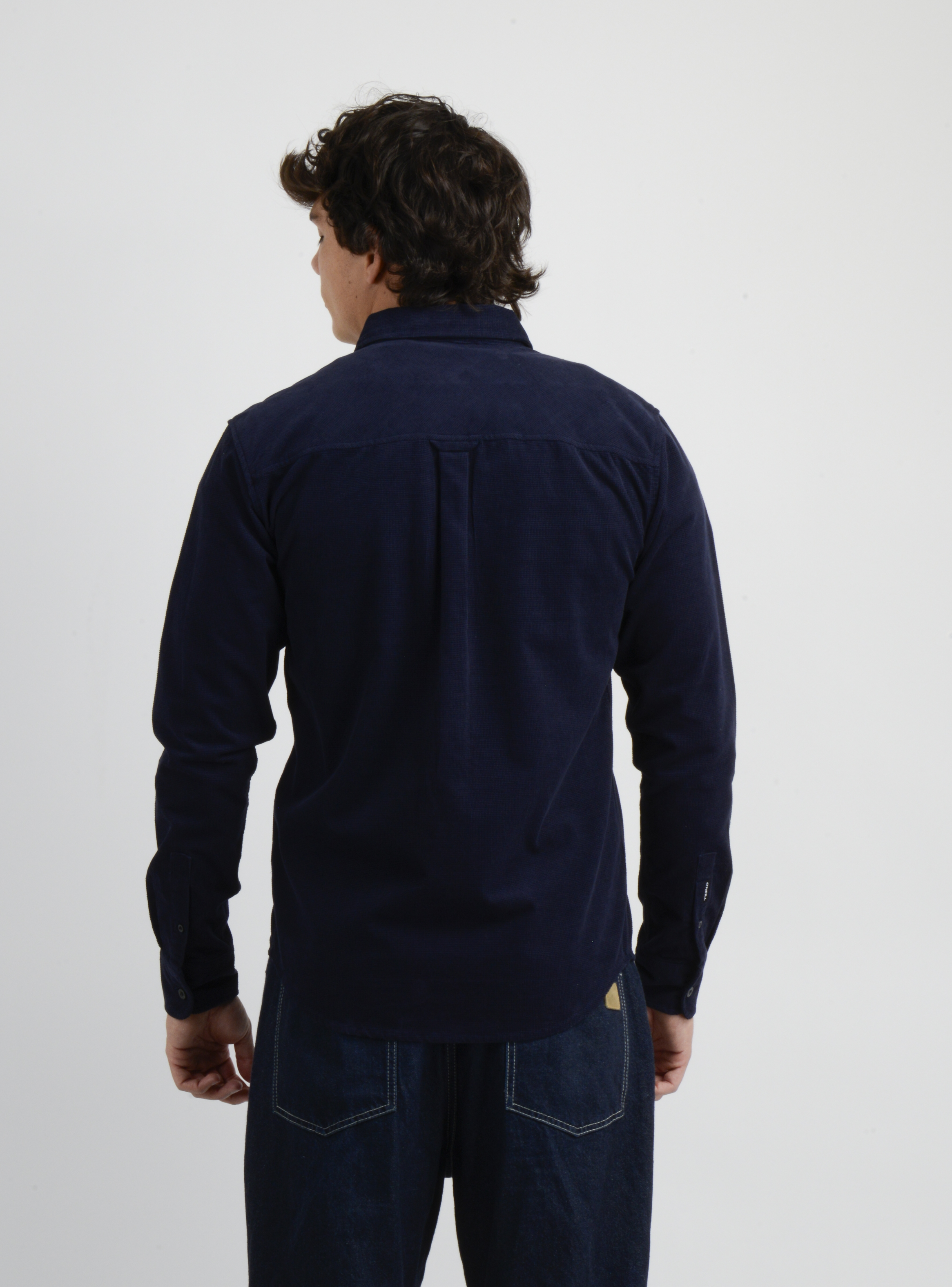 CAMISA MANGA LARGA CLINT AZUL OSCURO - 2
