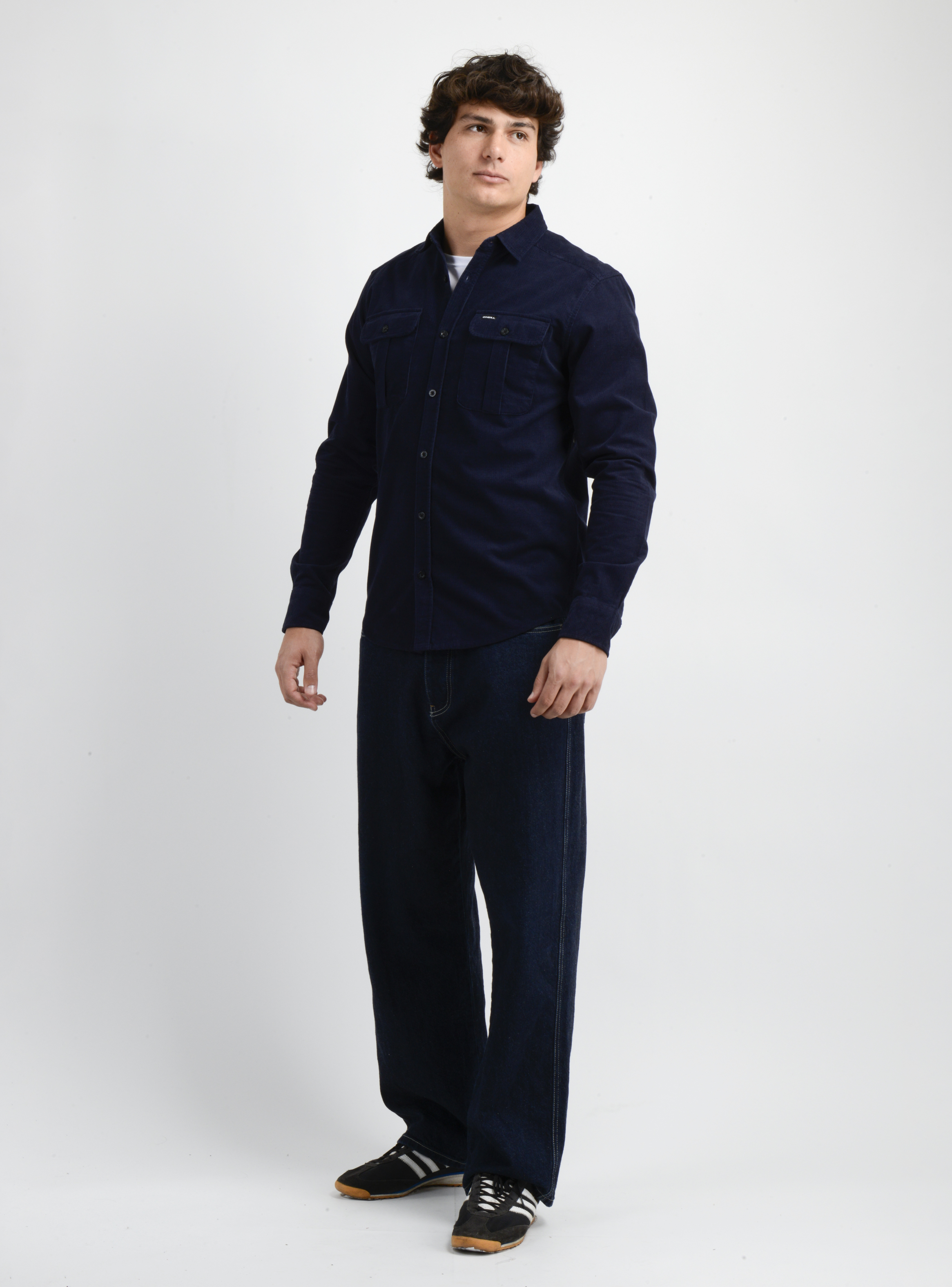 CAMISA MANGA LARGA CLINT AZUL OSCURO - 3