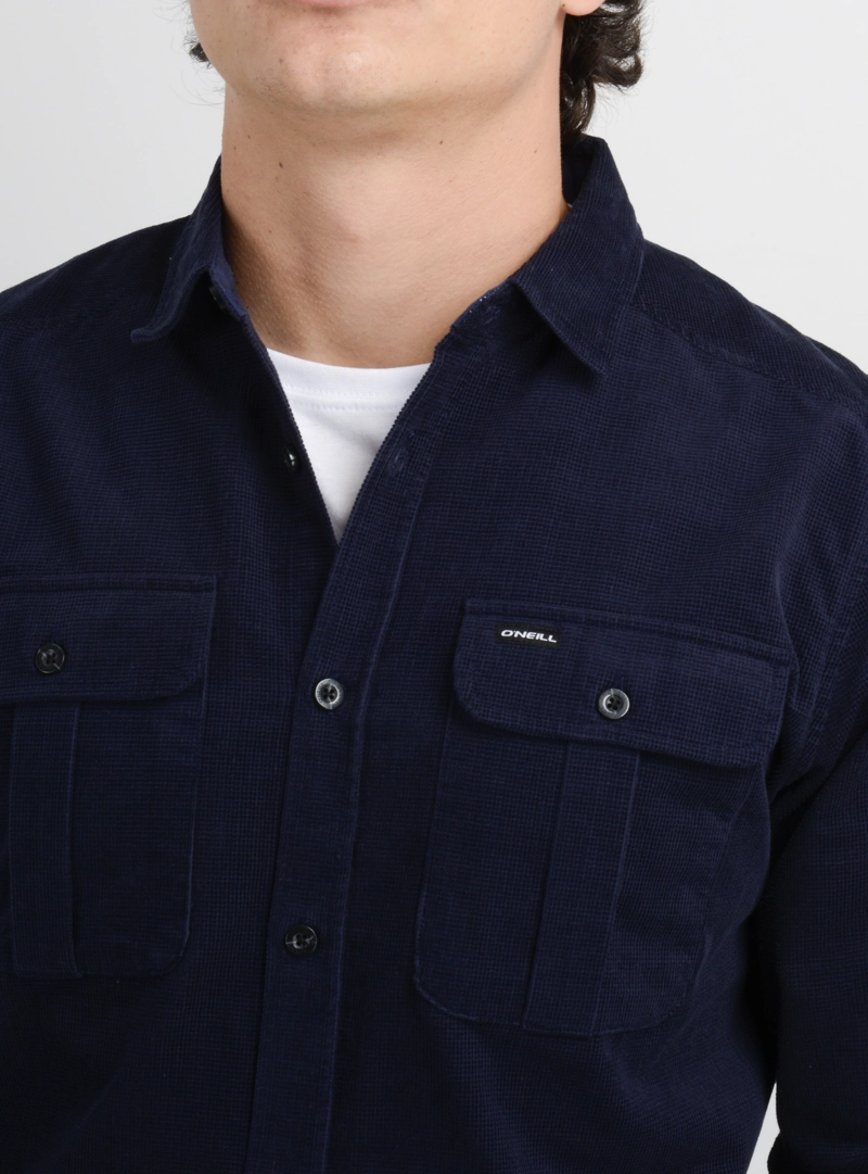 CAMISA MANGA LARGA CLINT AZUL OSCURO - 5