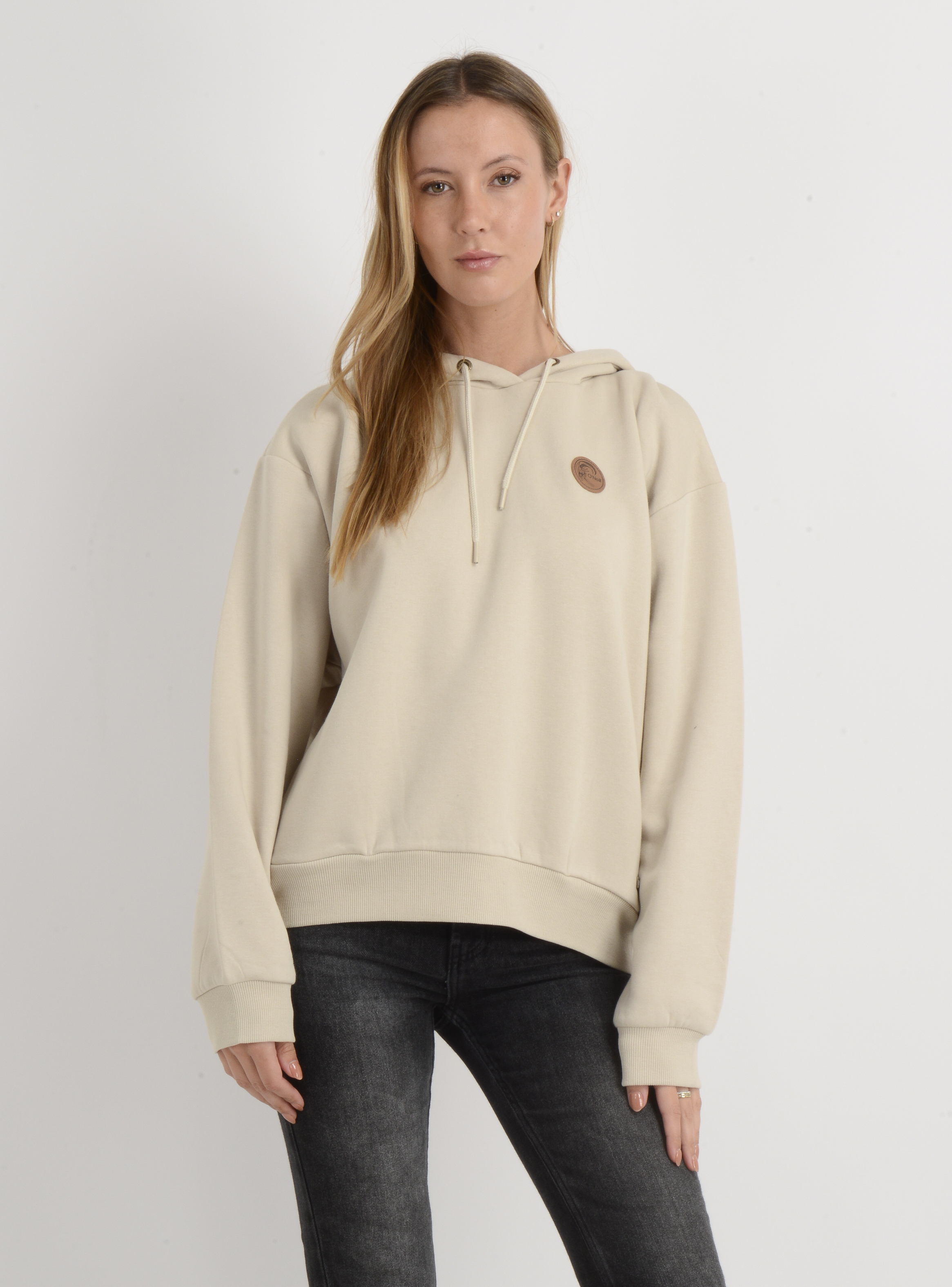 POLERON  HOODIE OG SURF SHOP BEIGE - 1