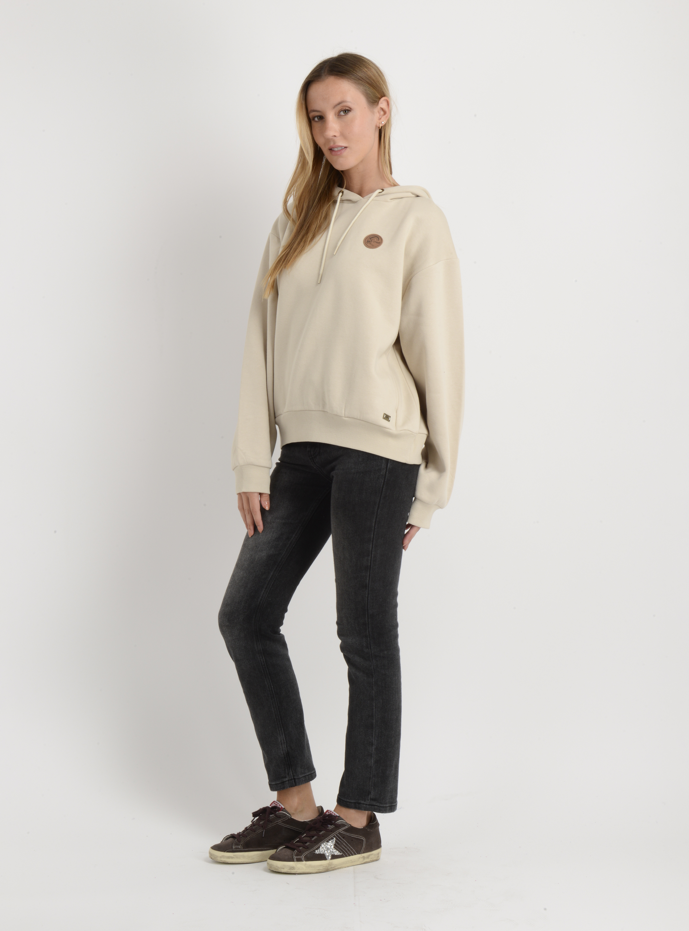 POLERON  HOODIE OG SURF SHOP BEIGE - 3