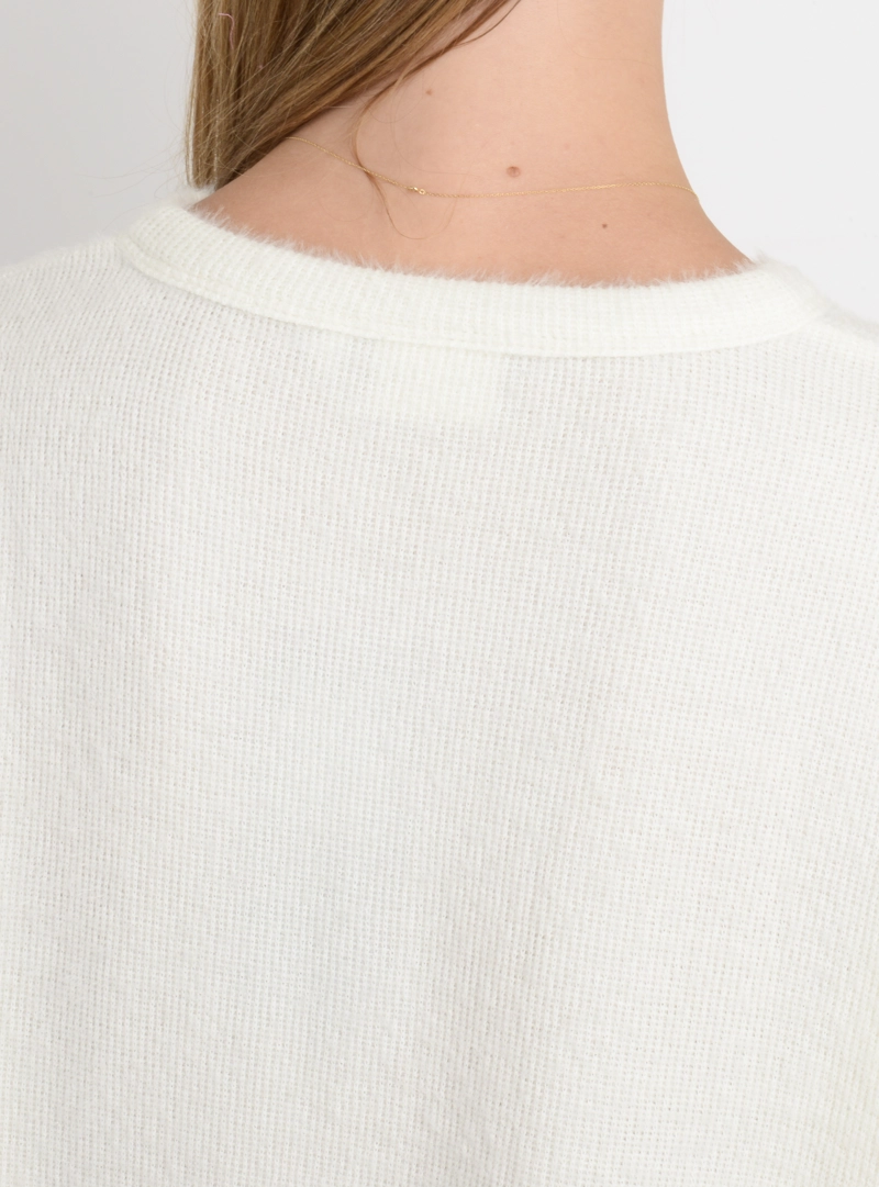 POLERA TEJIDA MANGA LARGA INESSA BEIGE CLARO - 6