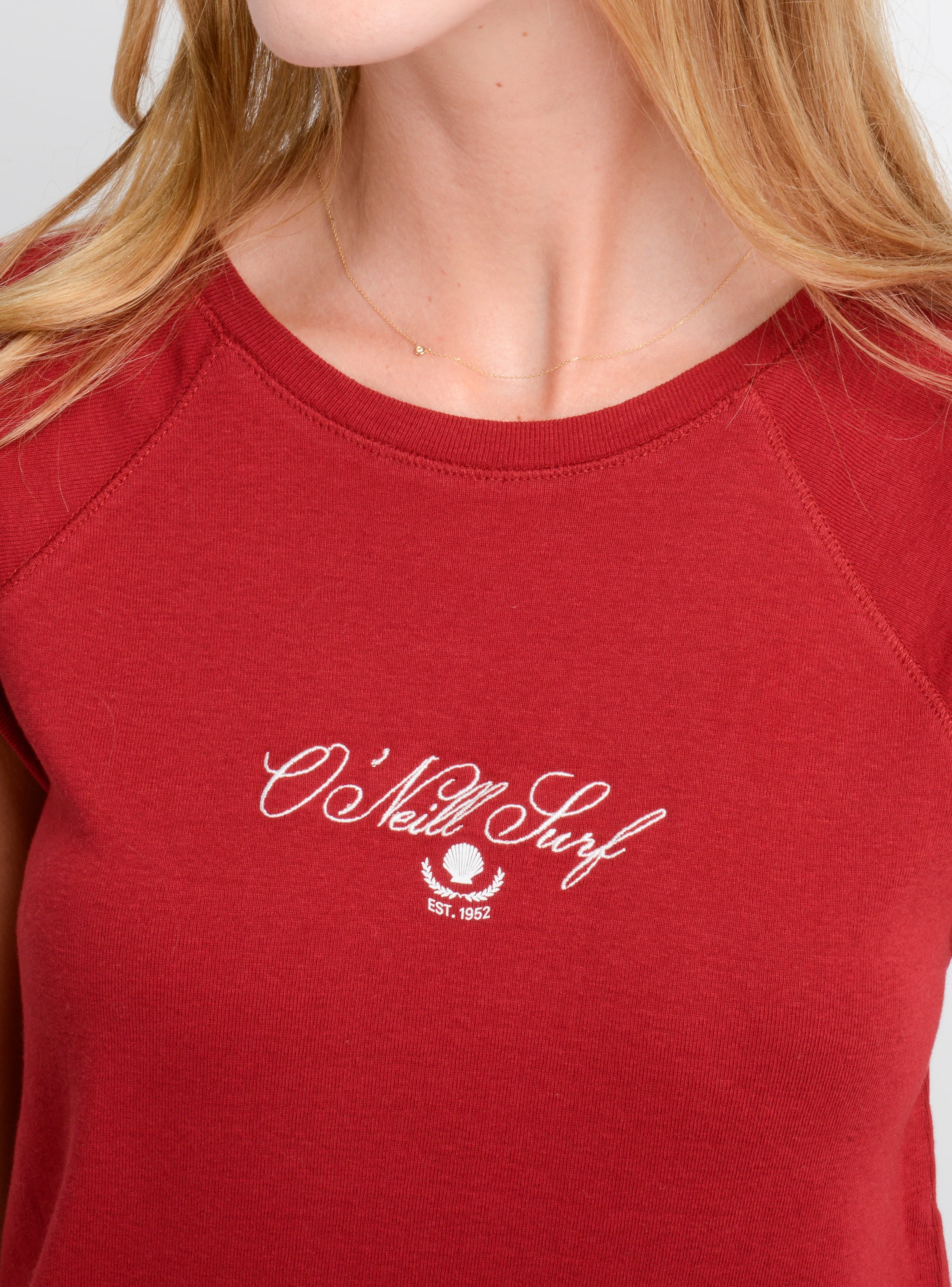 POLERA MANGA CORTA MONETTE ROJO OSCURO - 5