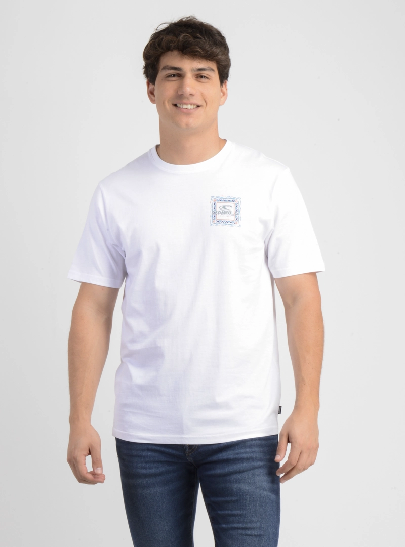 POLERA MANGA CORTA PATTERNS BLANCO - 1