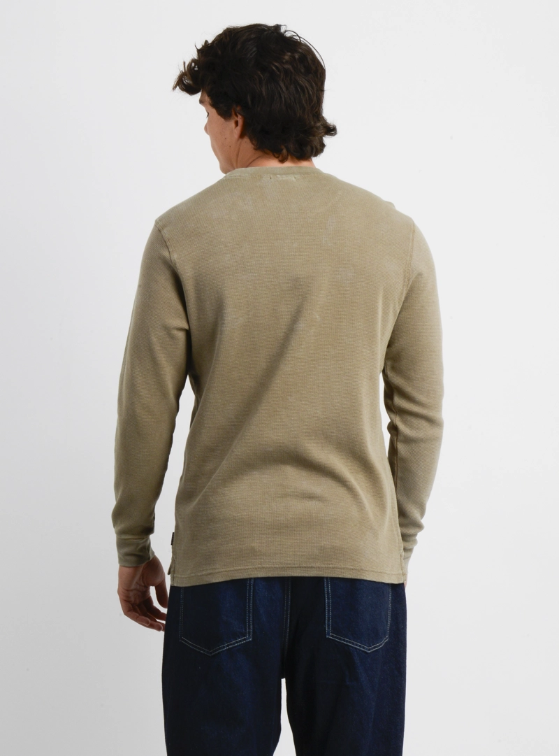POLERA MANGA LARGA PANAL OVERLAND BEIGE - 2