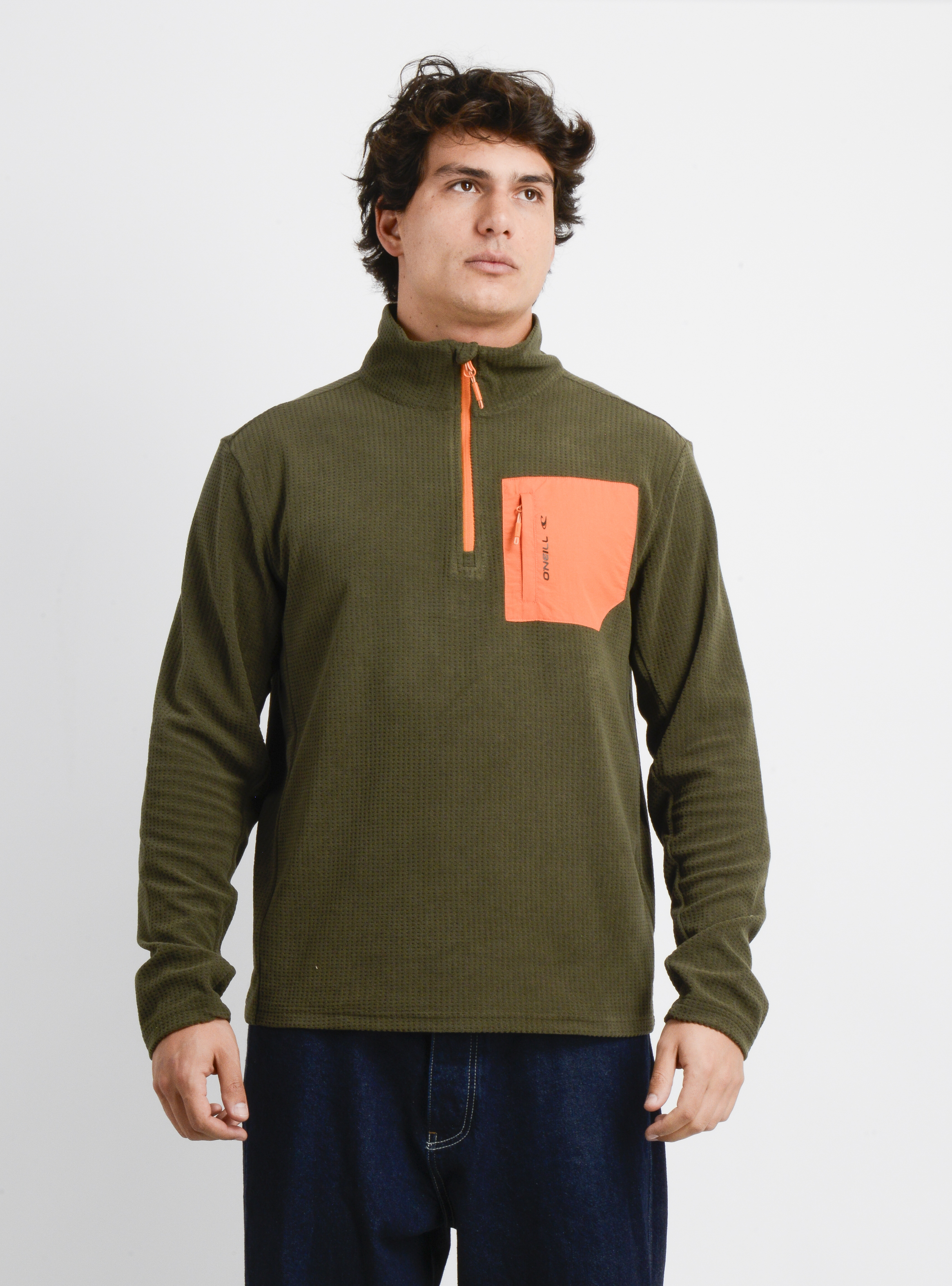 POLERON POLAR HALF RAISE II VERDE OSCURO - 1