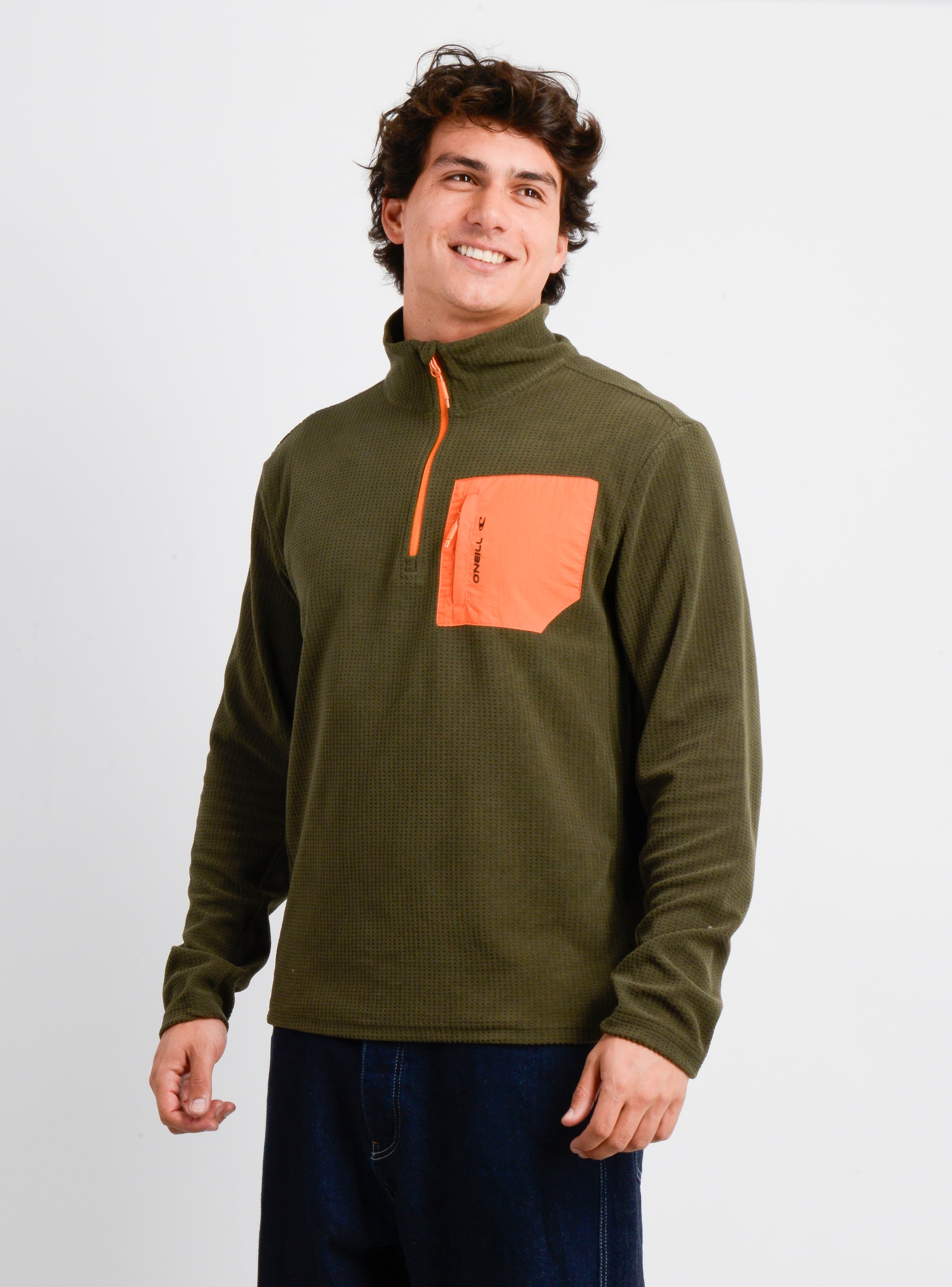 POLERON POLAR HALF RAISE II VERDE OSCURO - 3