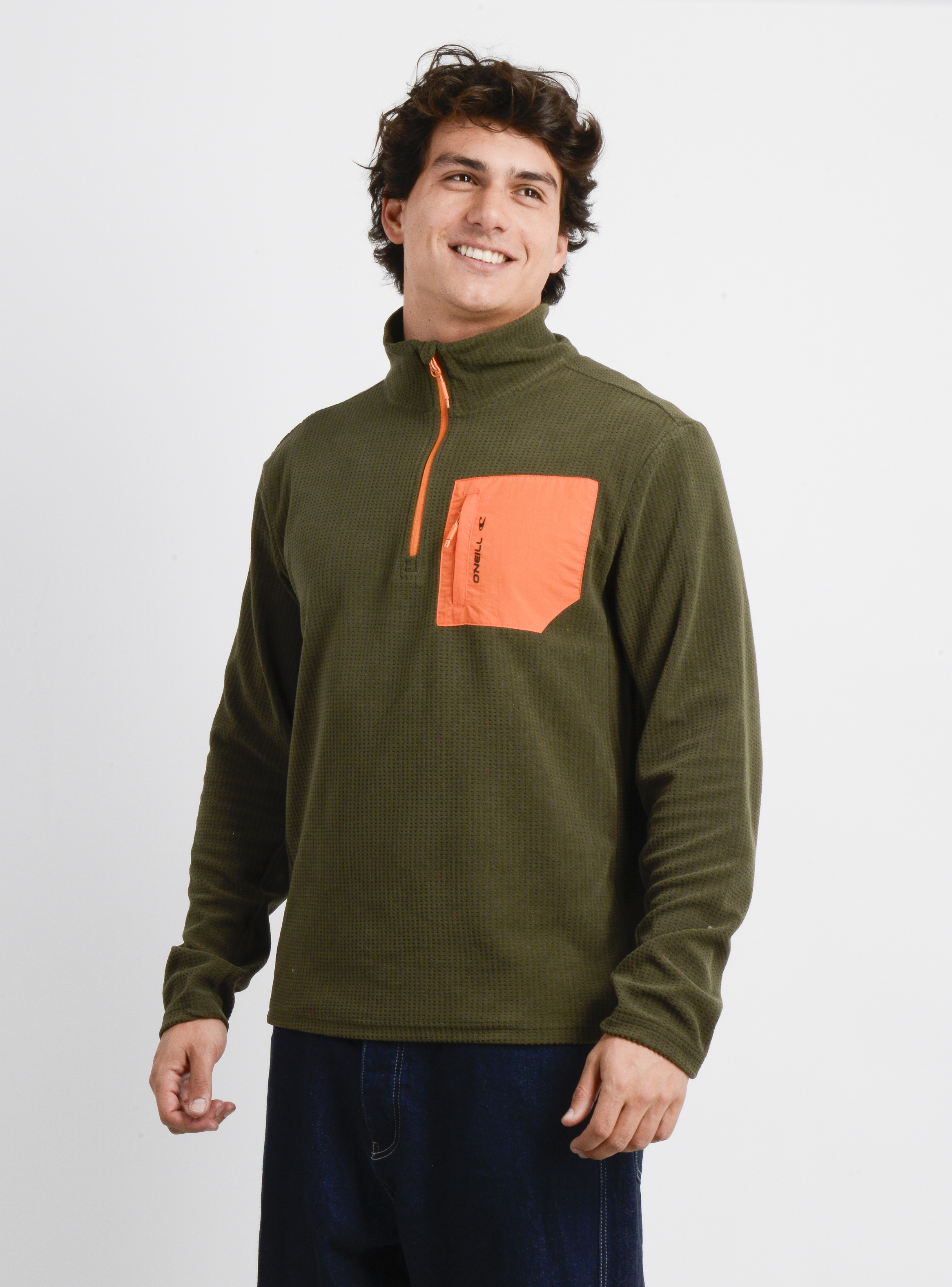 POLERON POLAR HALF RAISE II VERDE OSCURO - 3
