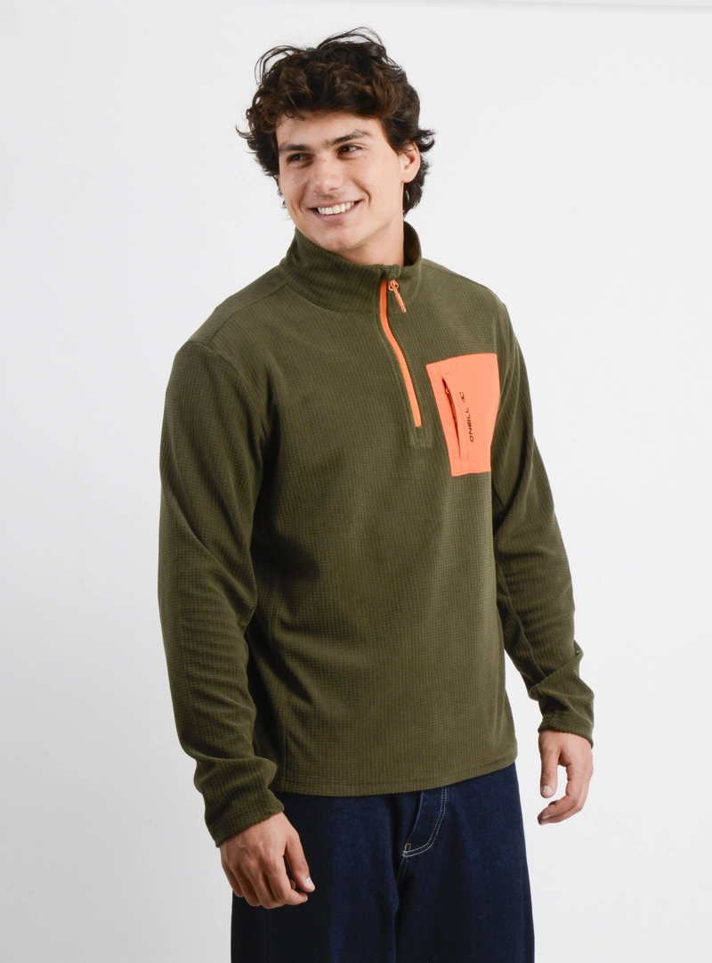 POLERON POLAR HALF RAISE II VERDE OSCURO - 4