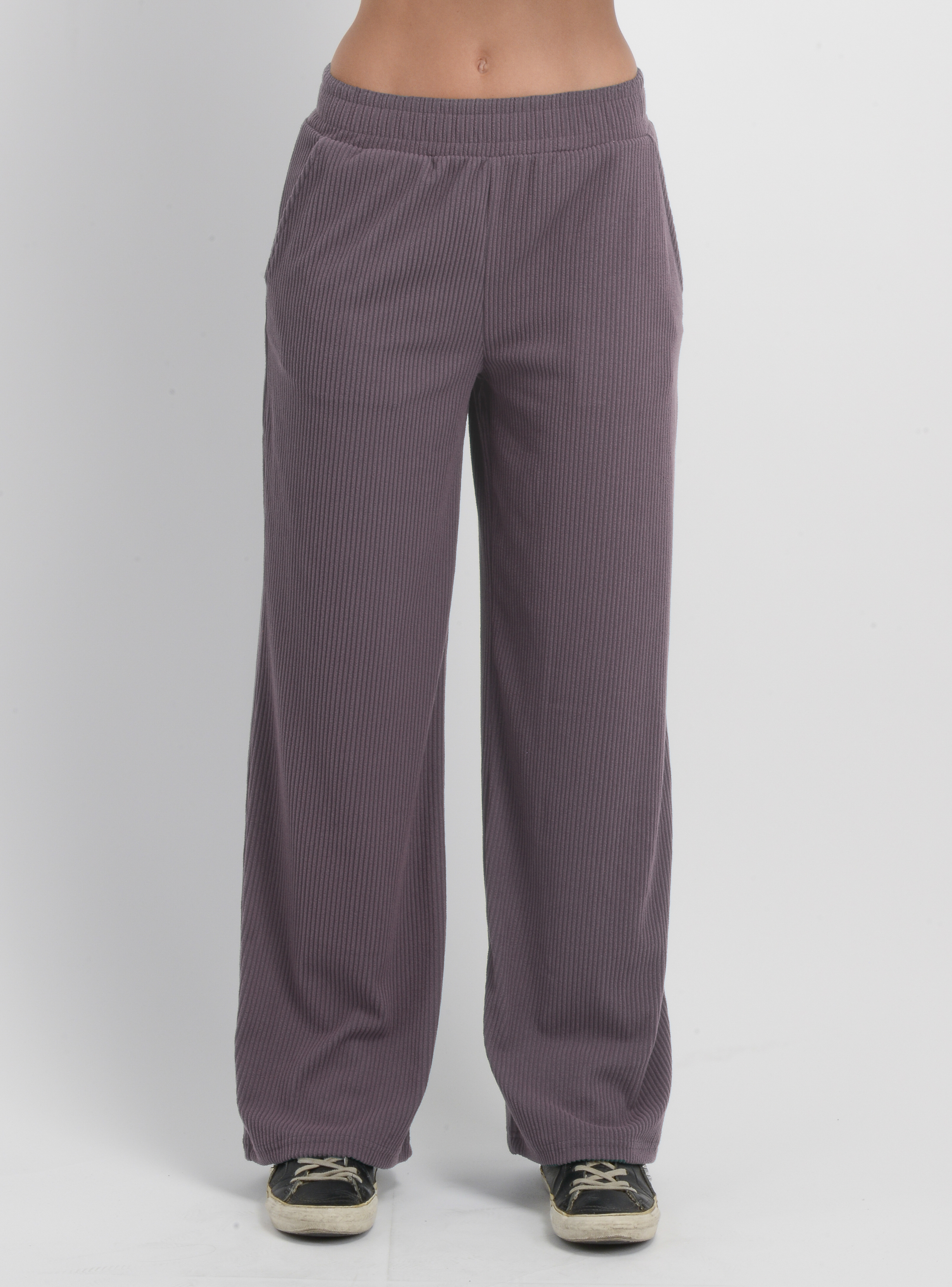 PANTALON ACANALADO JULY MORADO - 1