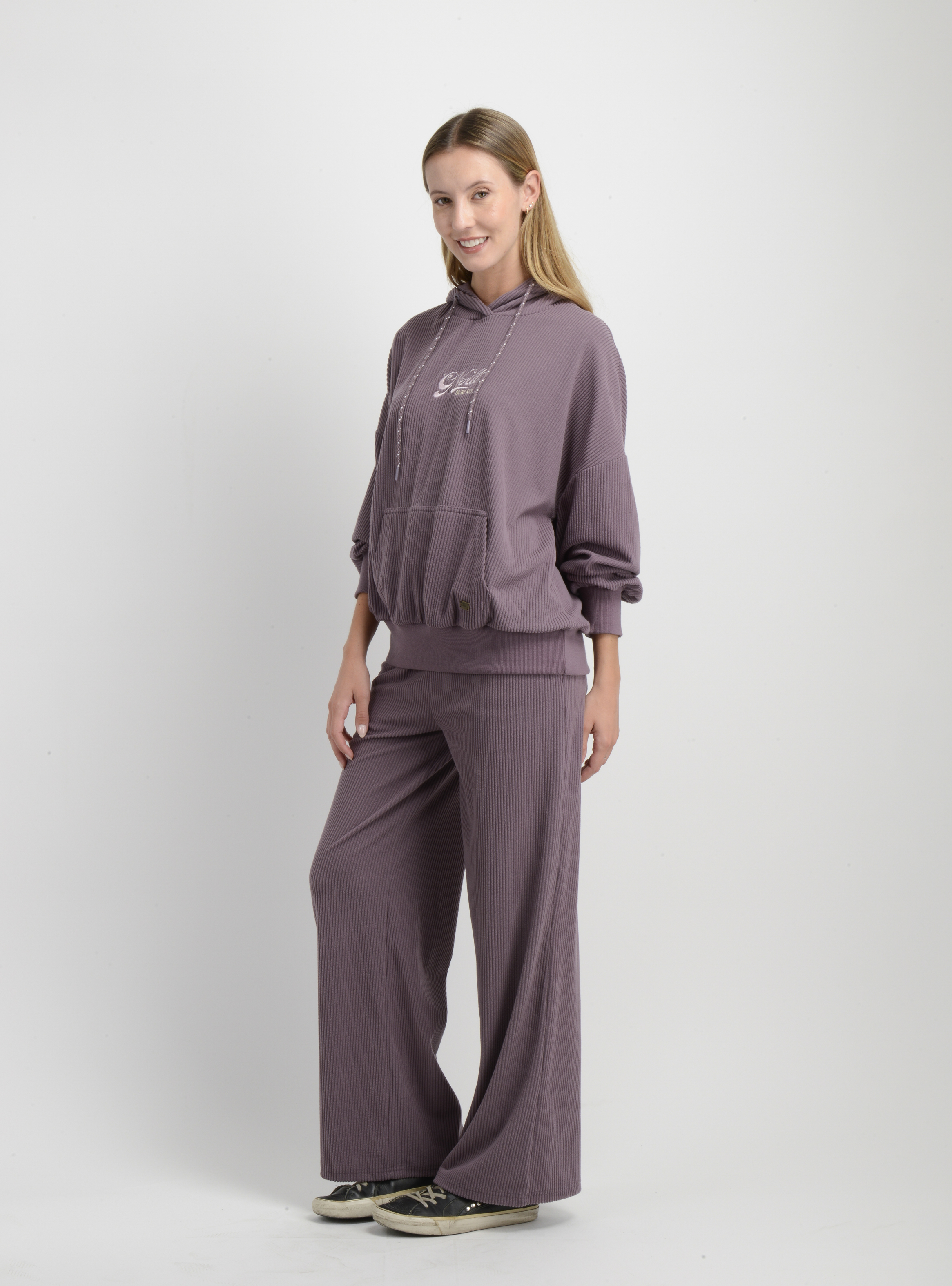 PANTALON ACANALADO JULY MORADO - 3