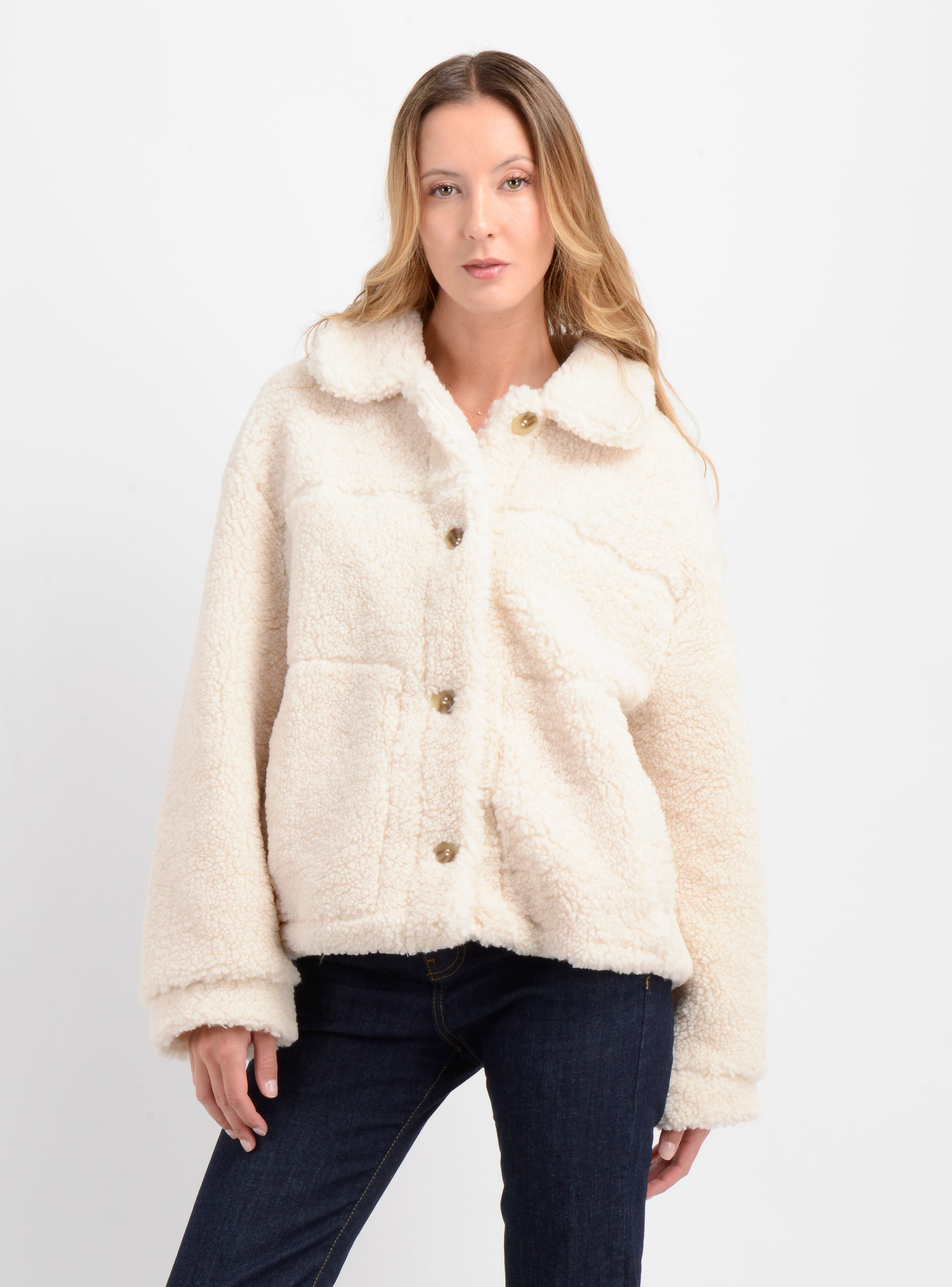 CHAQUETA CHIPORRO MILAH BEIGE CLARO - 1