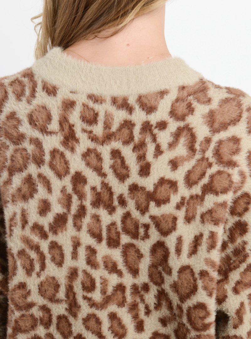 SWEATER CON CIERRE WILD CAFE  CLARO - 6
