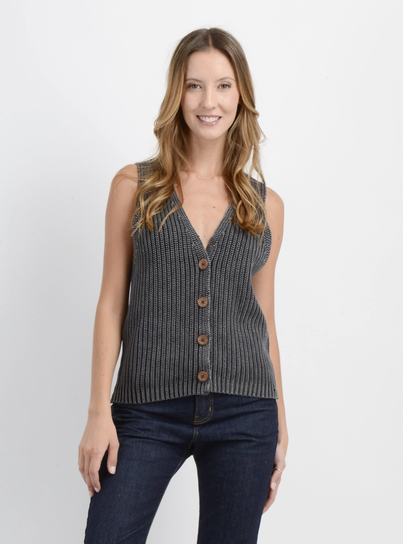 SWEATER YAEL GRIS OSCURO - 1