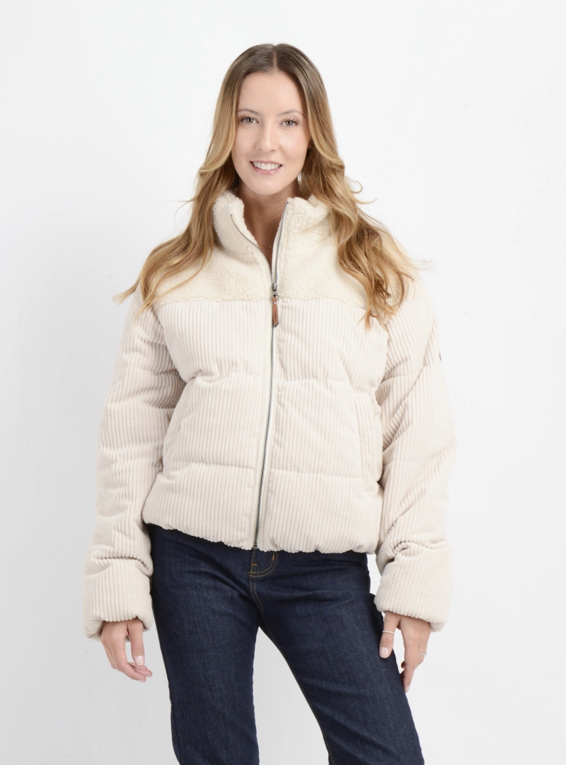 CHAQUETA COTELON OG COLETTE BEIGE CLARO - 1