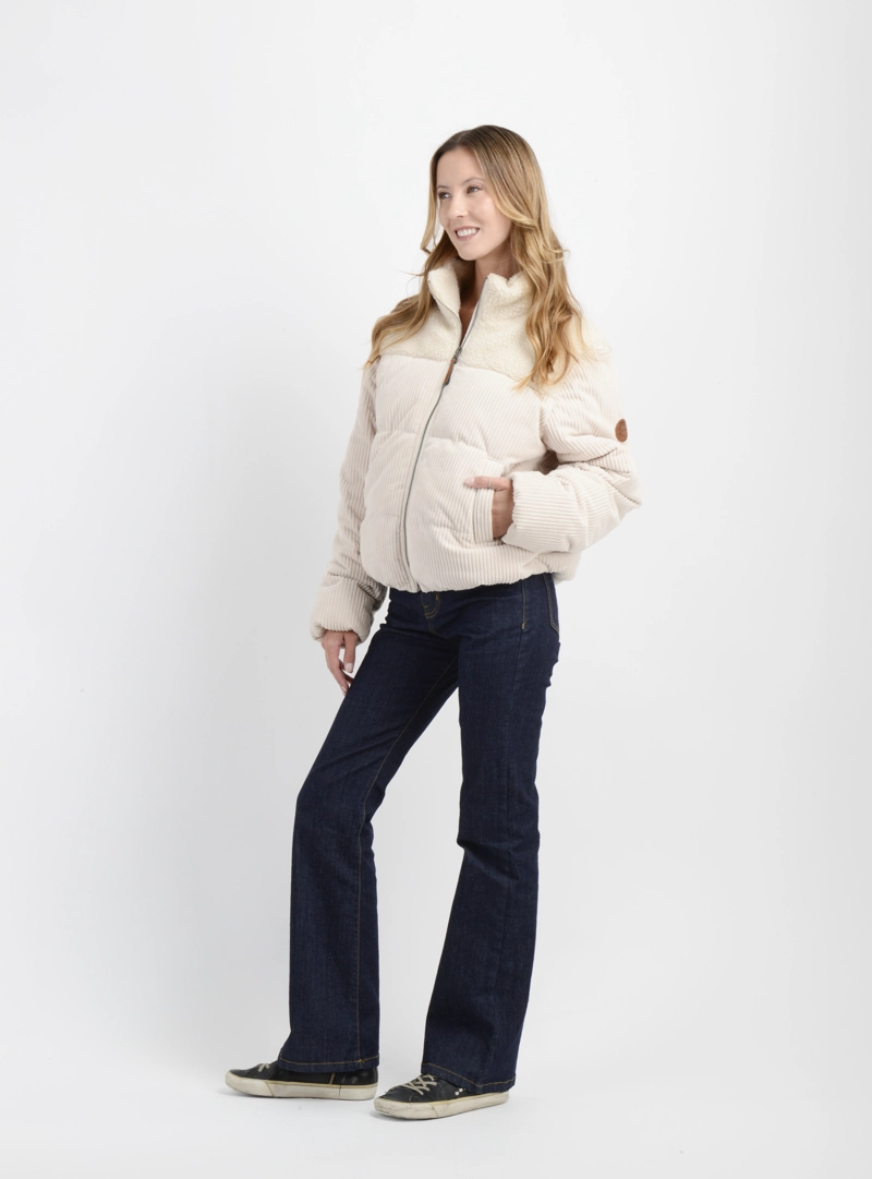 CHAQUETA COTELON OG COLETTE BEIGE CLARO - 3