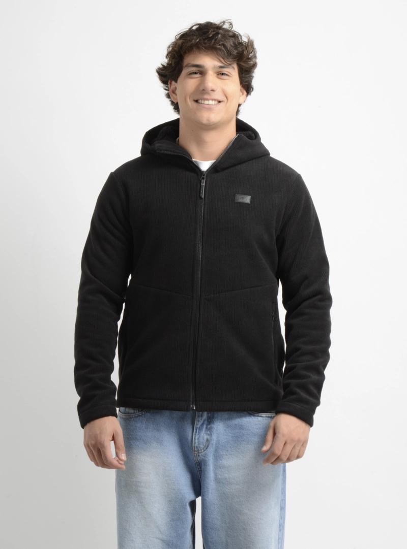 POLERON POLAR ACANALADO VENTURE NEGRO - 1