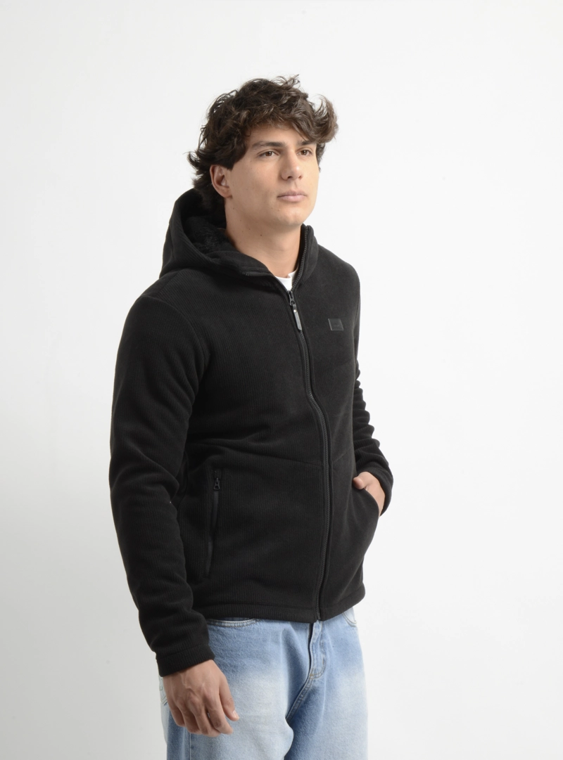 POLERON POLAR ACANALADO VENTURE NEGRO - 4