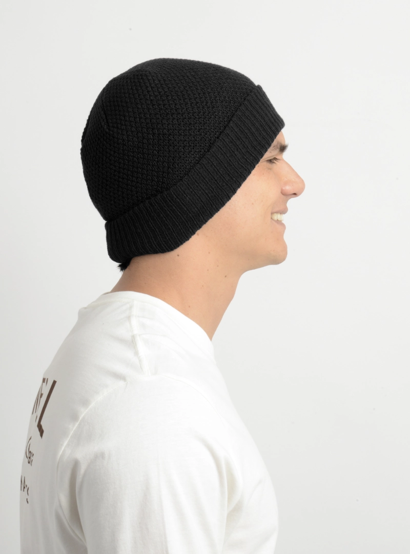 BEANIE WAFFLE II NEGRO - 4