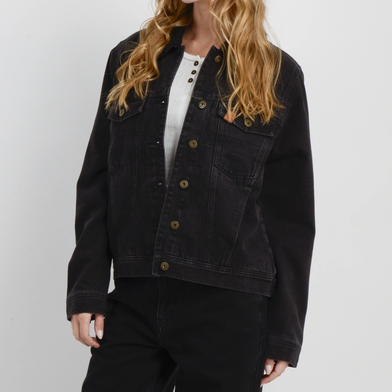 CHAQUETA DENIM OG MILA NEGRO - 3