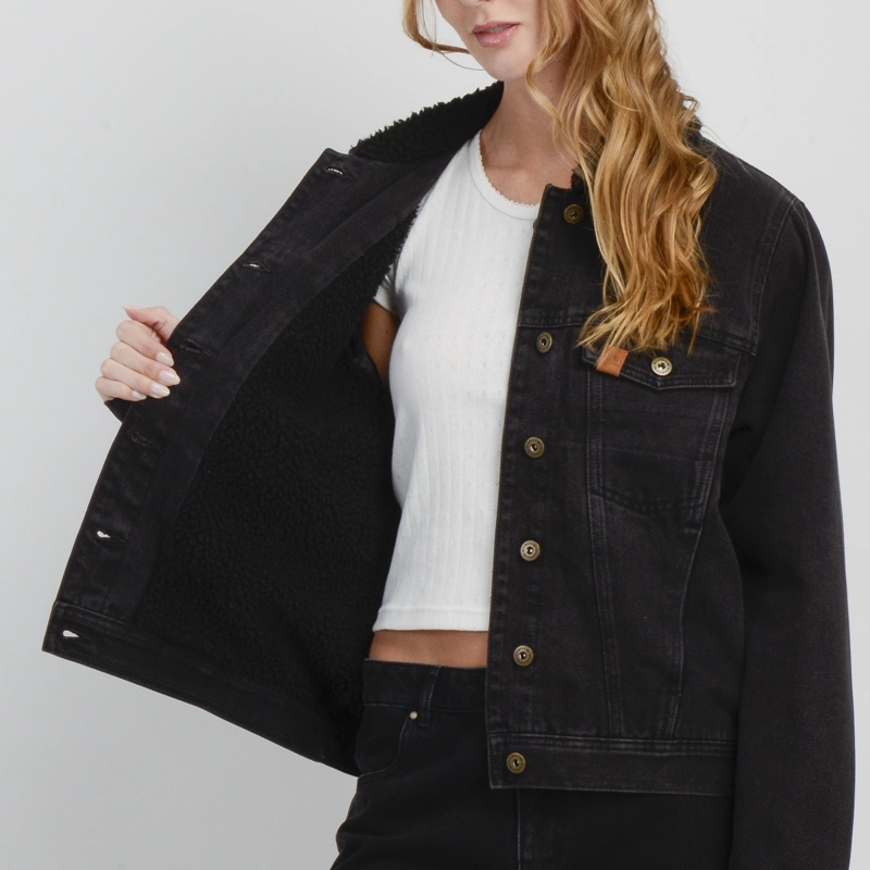 CHAQUETA DENIM OG MILA NEGRO - 7