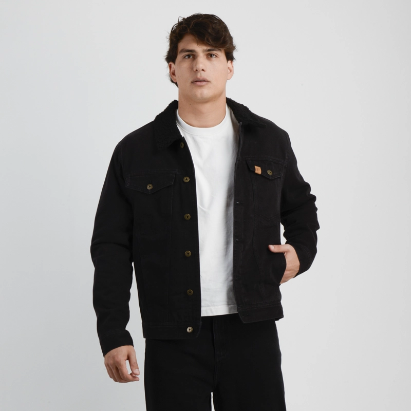 CHAQUETA DENIM OG DISTRICT NEGRO - 1