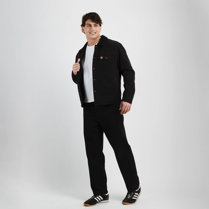 CHAQUETA DENIM OG DISTRICT NEGRO - 3