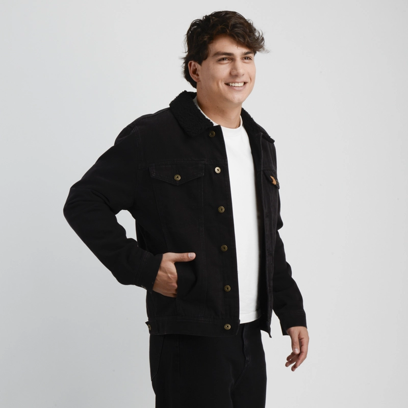 CHAQUETA DENIM OG DISTRICT NEGRO - 4