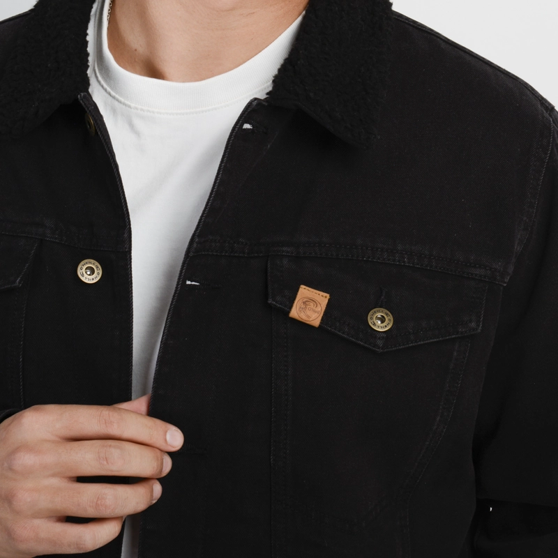 CHAQUETA DENIM OG DISTRICT NEGRO - 5