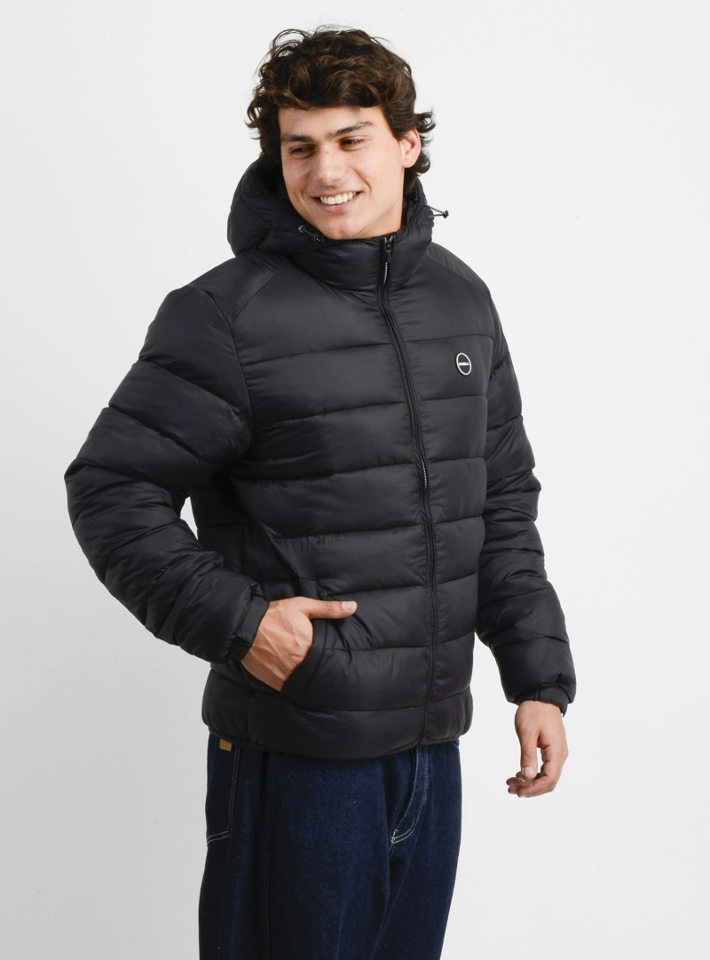 PARKA GLASSY PUFF NEGRO - 4