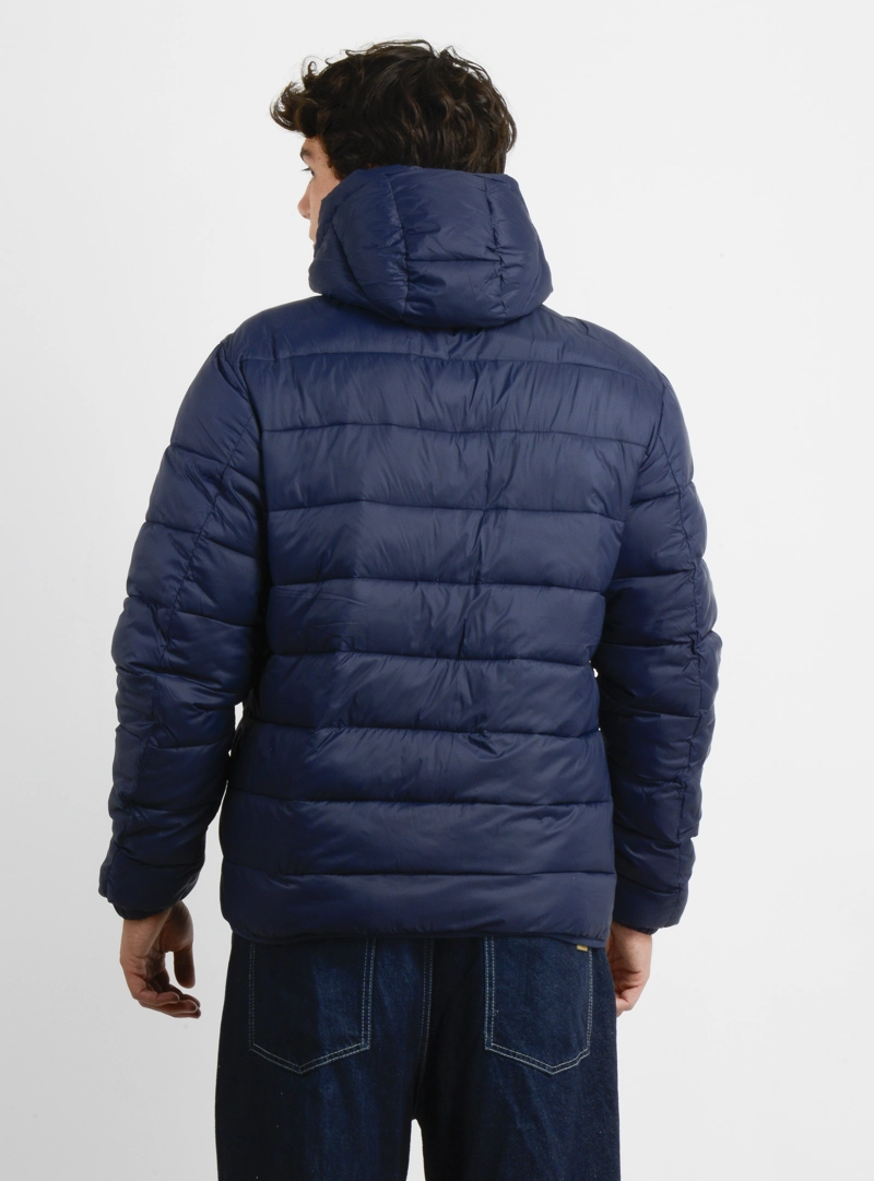 PARKA GLASSY PUFF AZUL OSCURO - 2