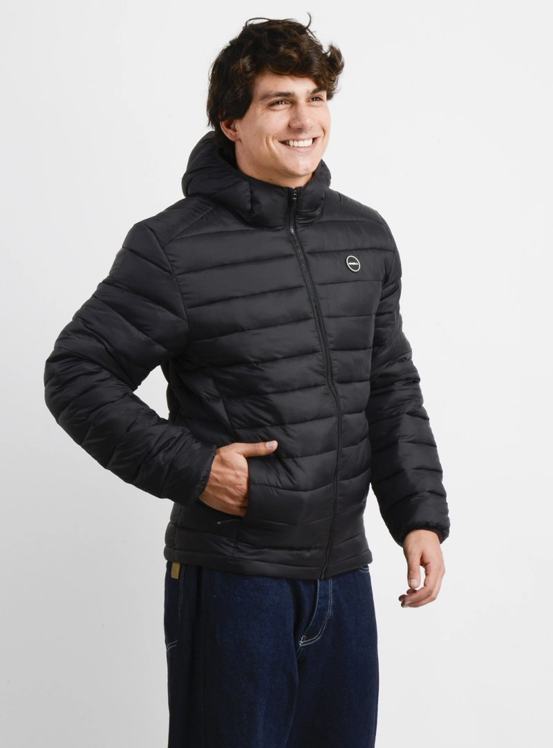 PARKA ESSENTIAL HOOD III NEGRO - 4