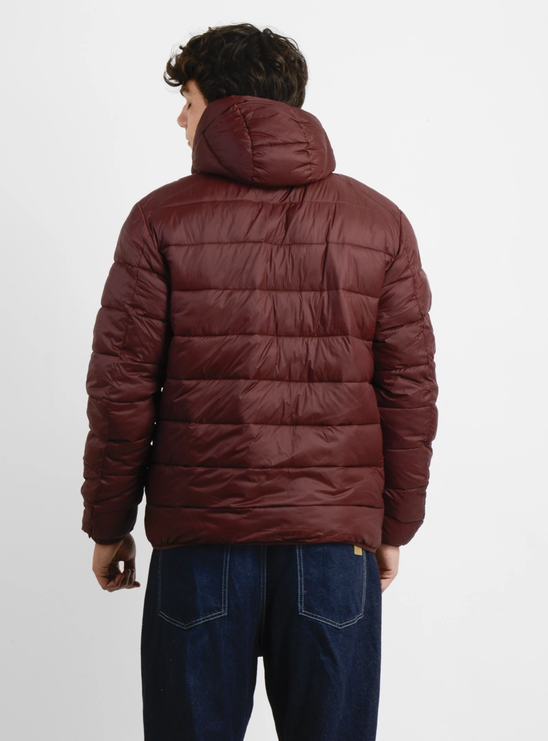 PARKA GLASSY PUFF ROJO OSCURO - 2
