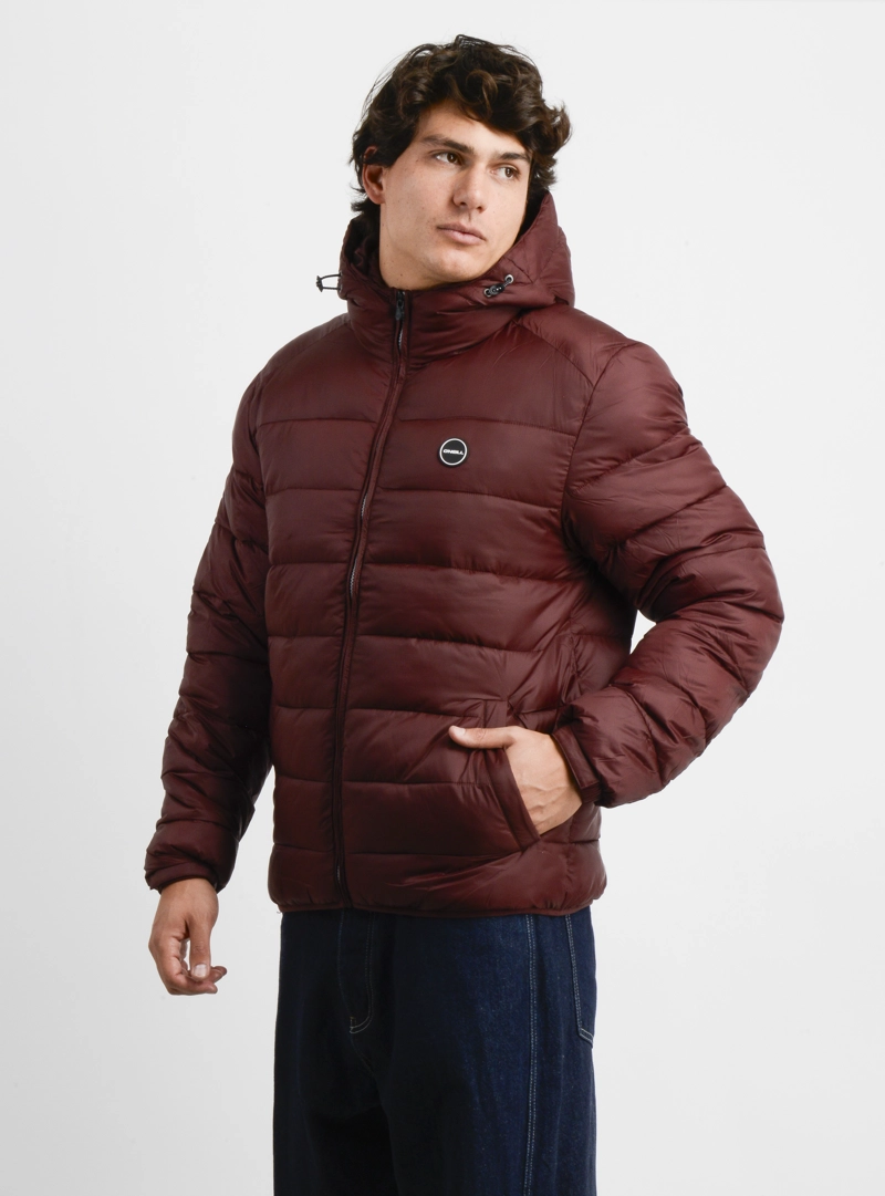 PARKA GLASSY PUFF ROJO OSCURO - 3